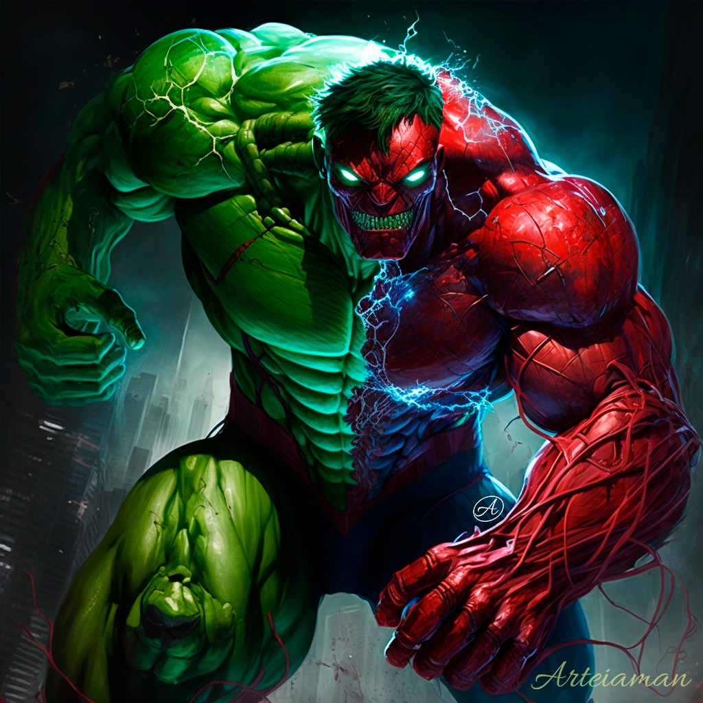 Hulk Vs Spiderman Art Wallpapers