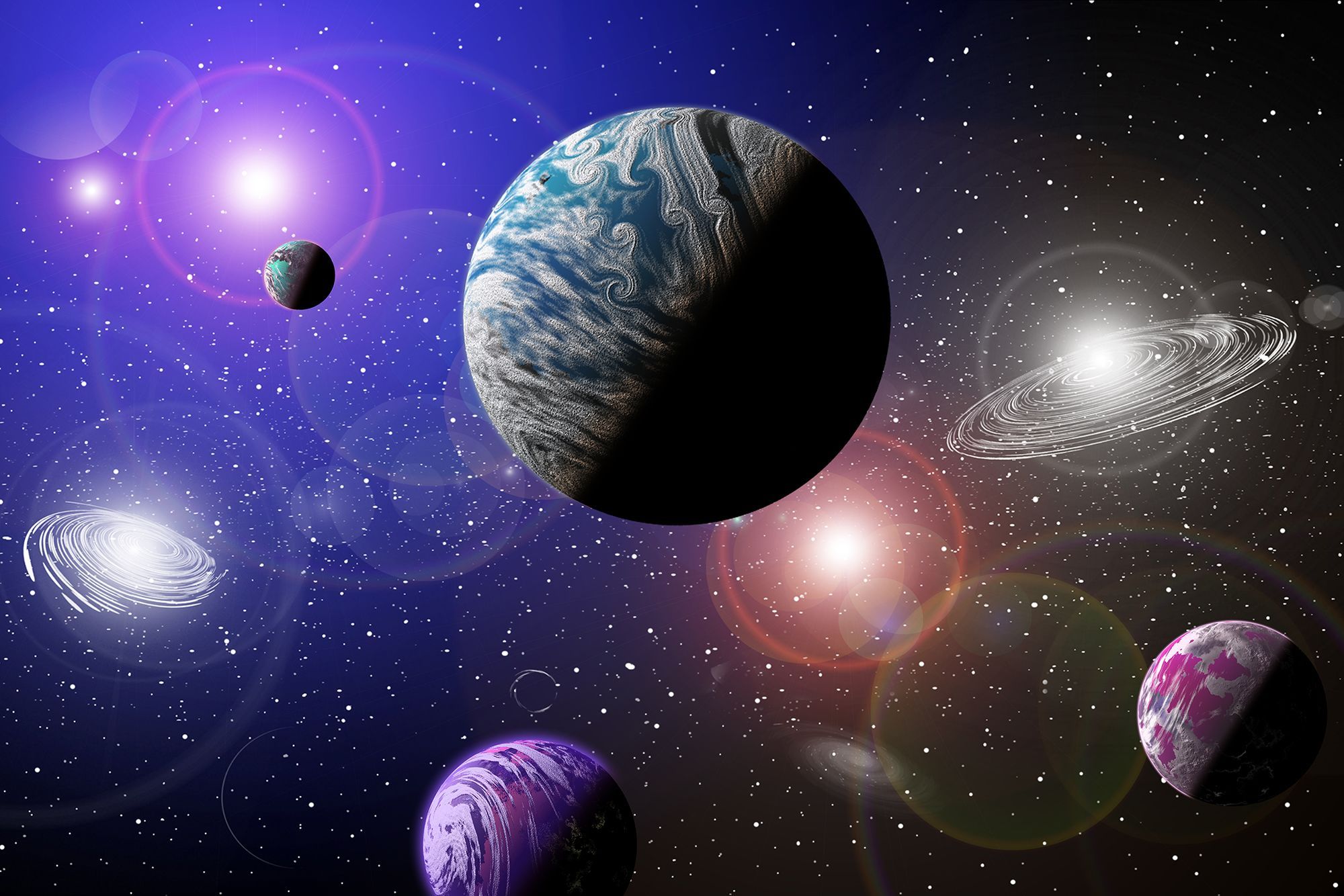 Human Galaxy Planets Wallpapers