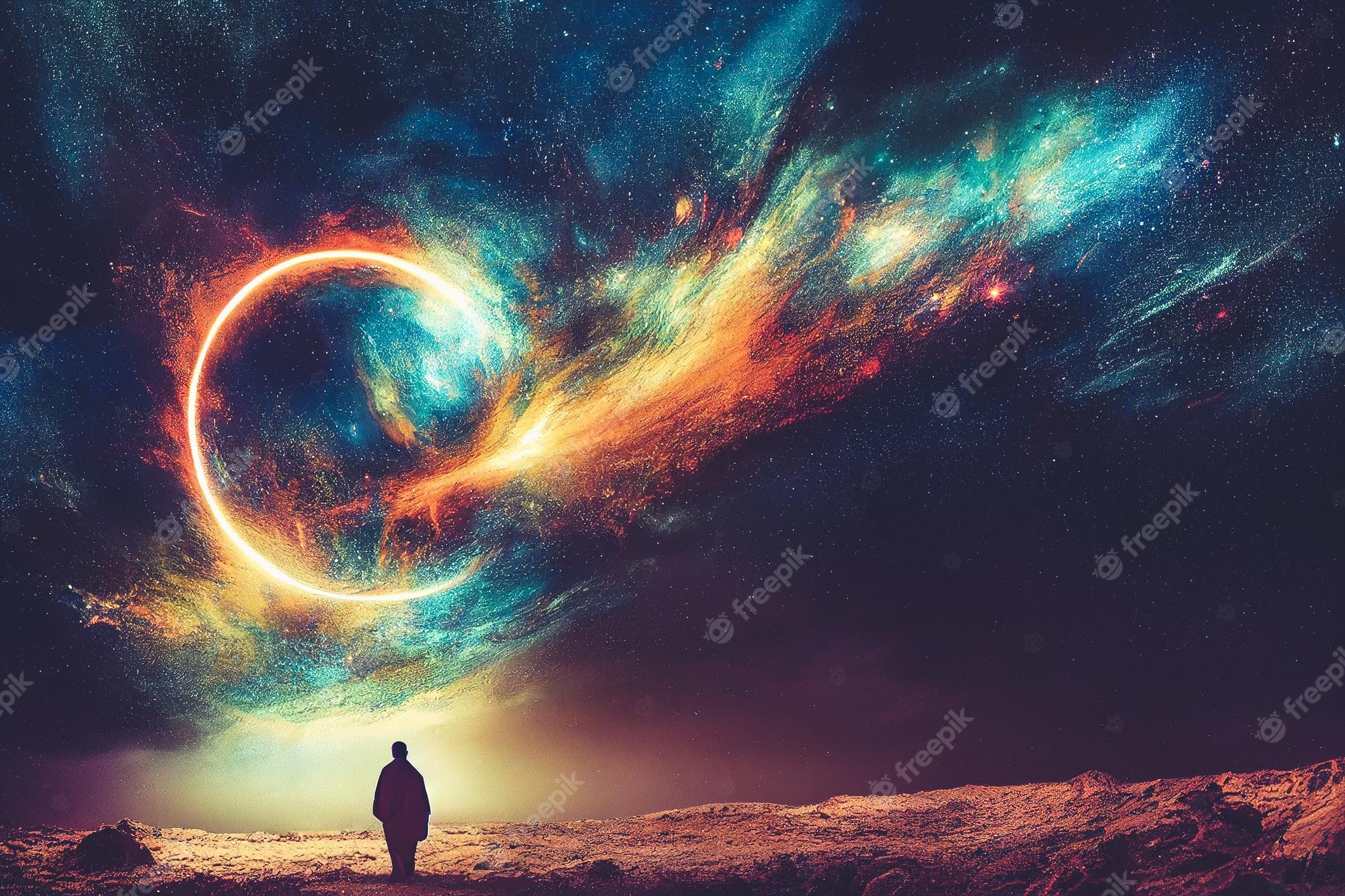 Human In Space Digital Art Wallpapers