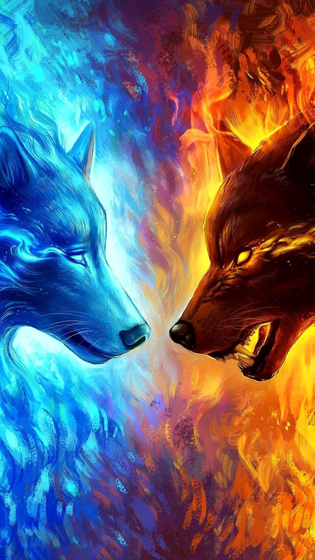 Ice And Fire Love Wallpapers