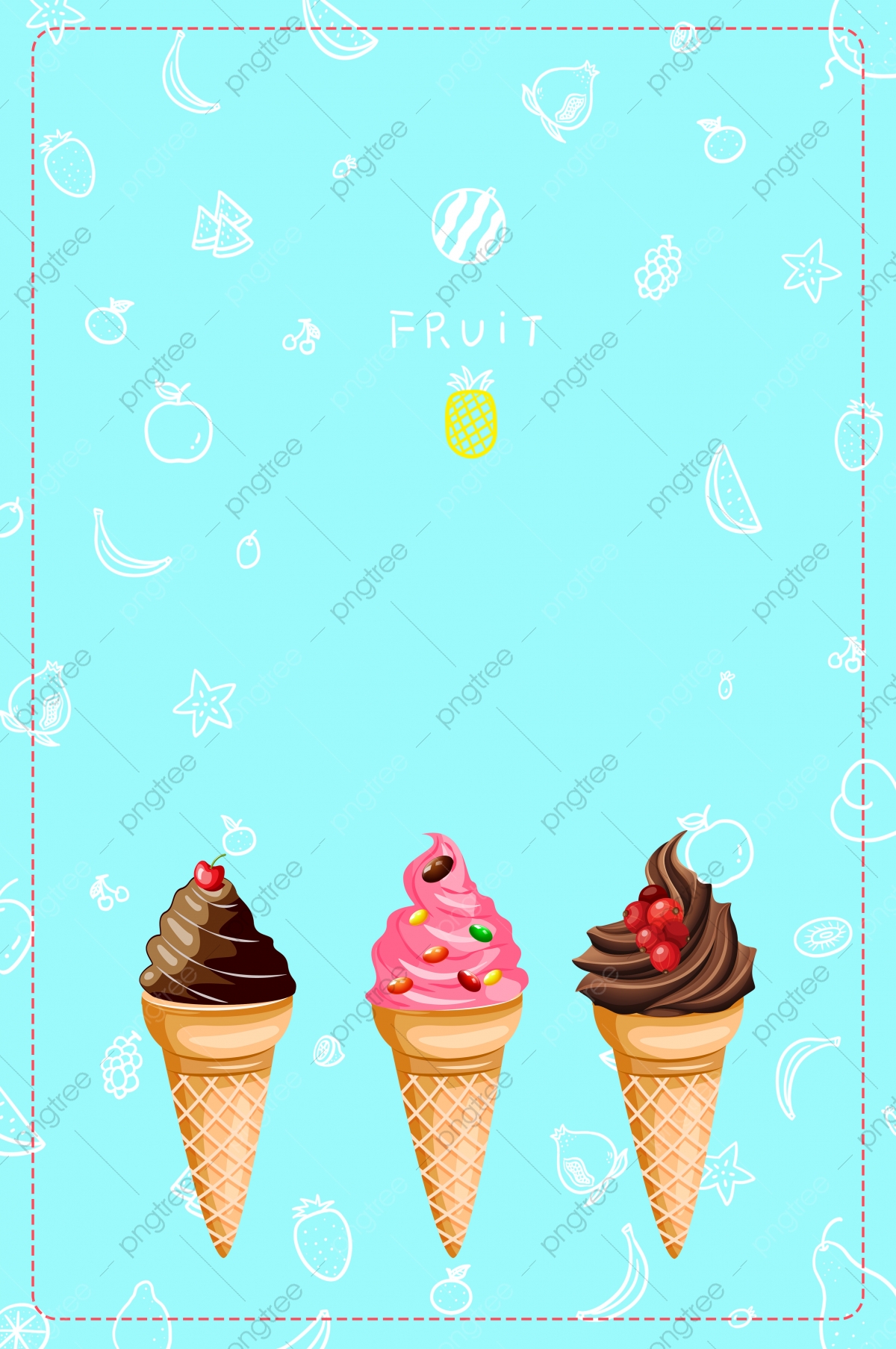 Ice Cream Cone Background