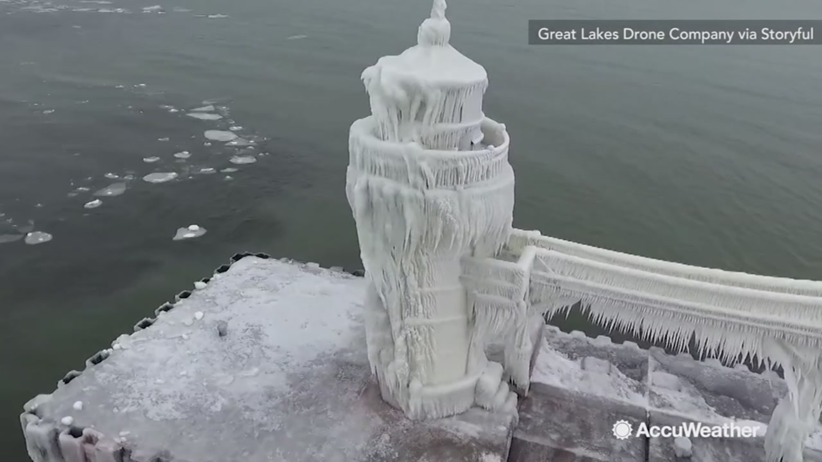 Ice Lighthouse Background