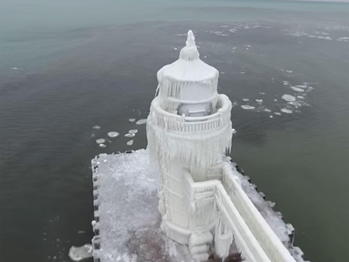 Ice Lighthouse Background