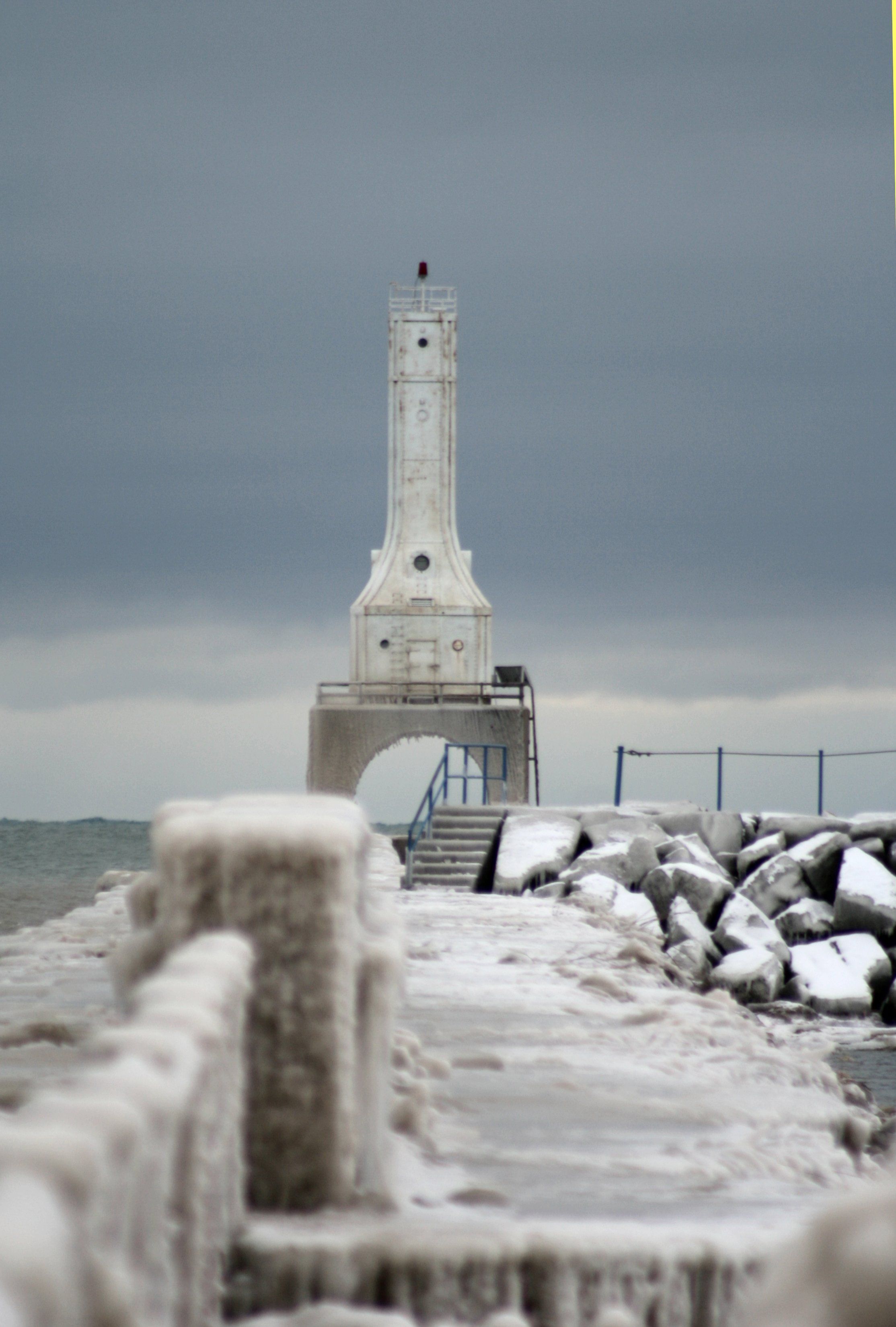 Ice Lighthouse Background