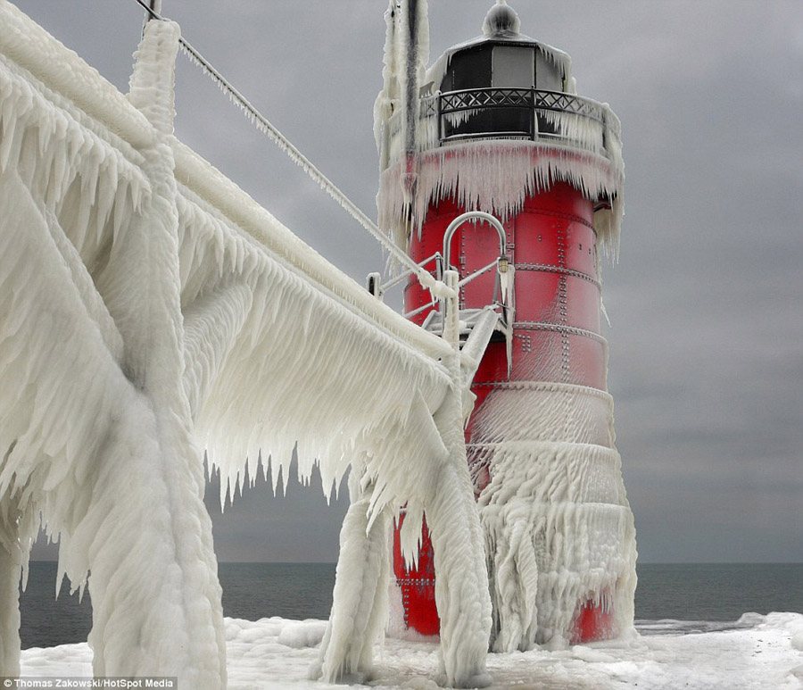 Ice Lighthouse Background