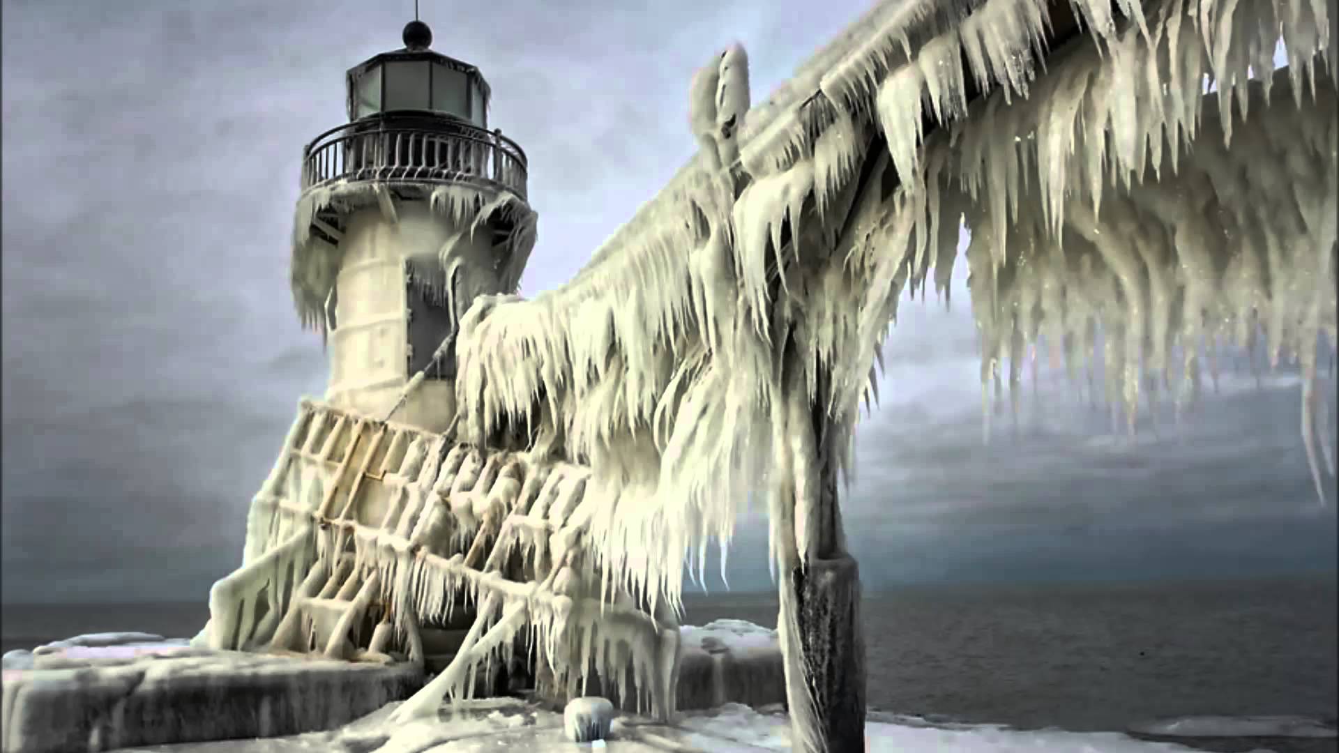 Ice Lighthouse Background