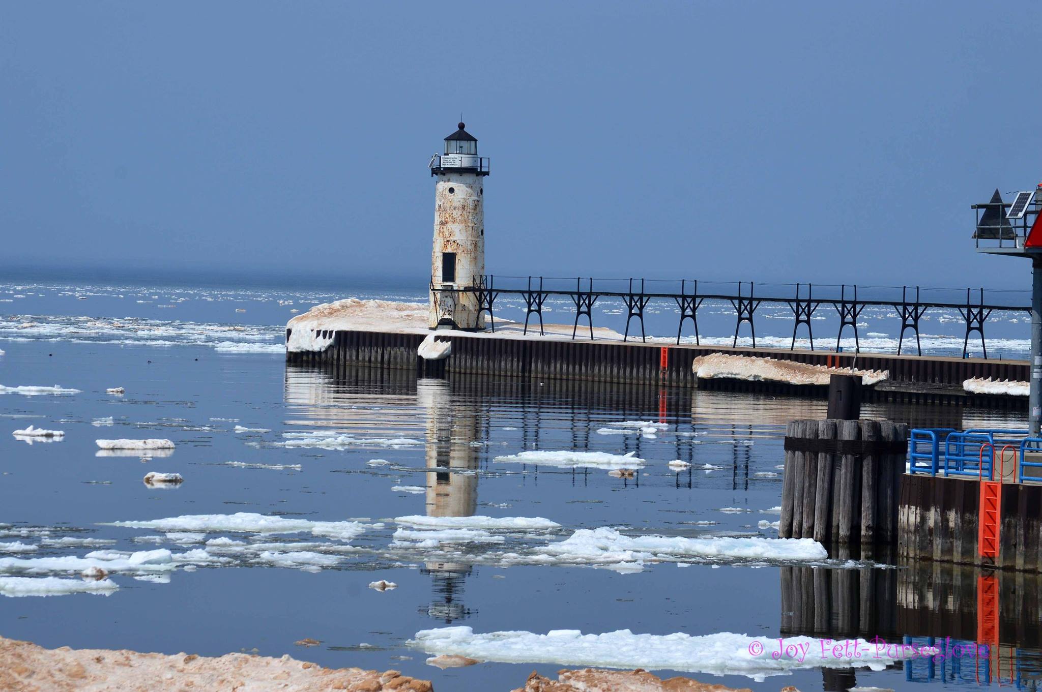 Ice Lighthouse Background