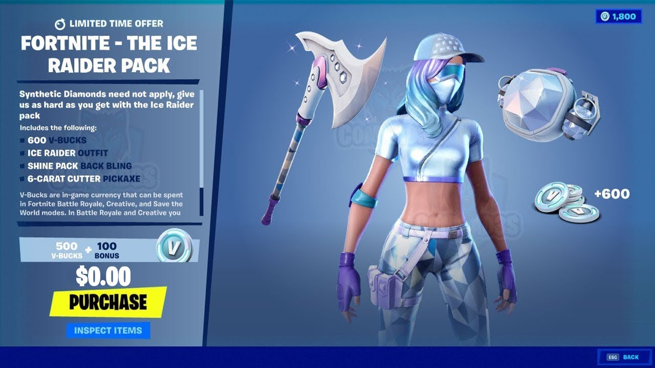 Ice Raider Fortnite Wallpapers