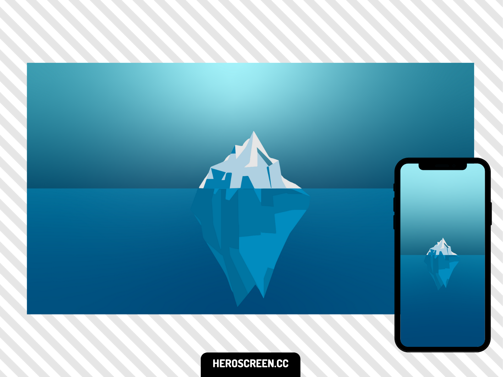 Iceberg Minimal Wallpapers