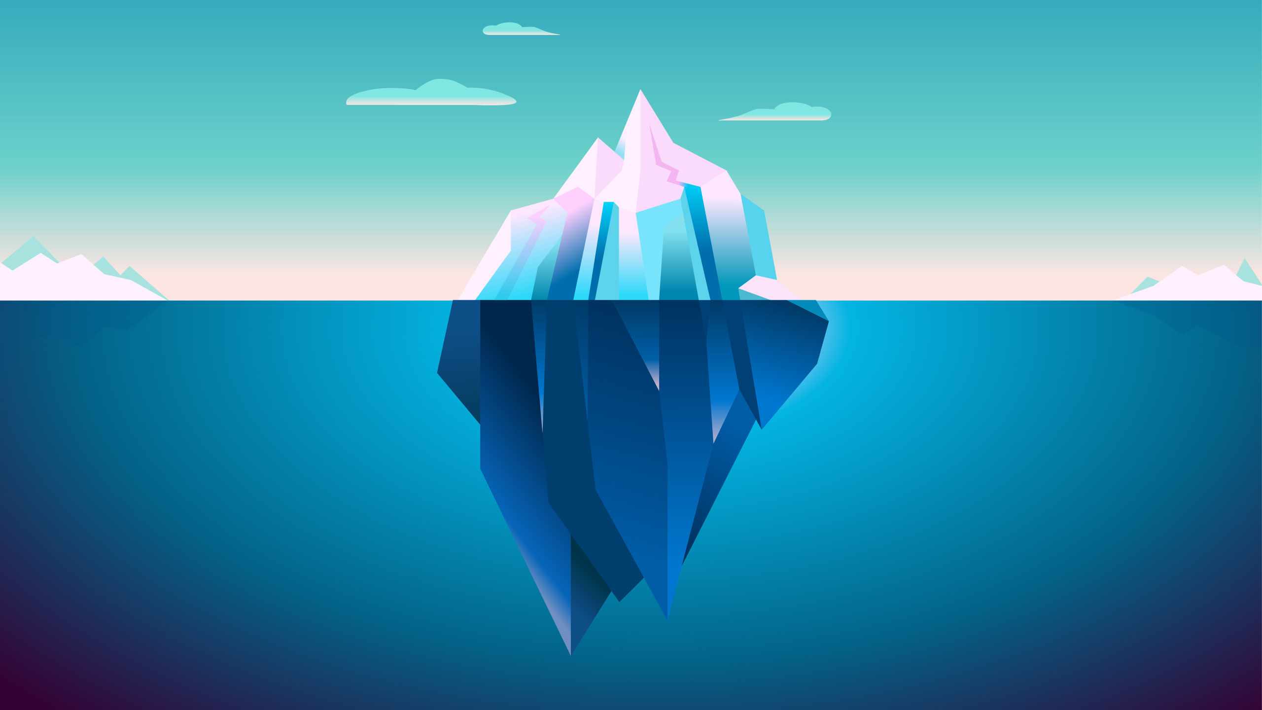 Iceberg Minimalist Wallpapers