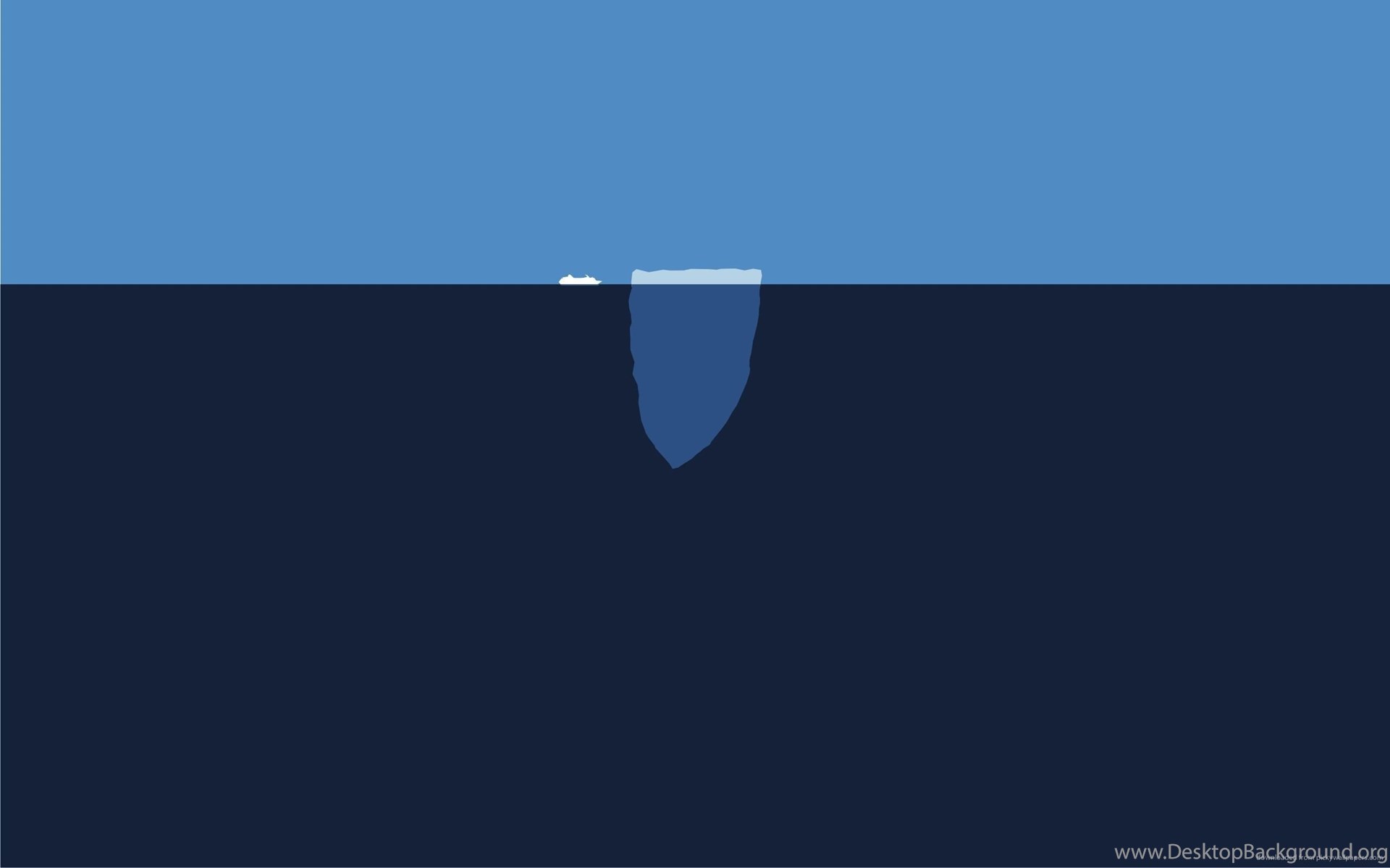 Iceberg Minimalist Wallpapers