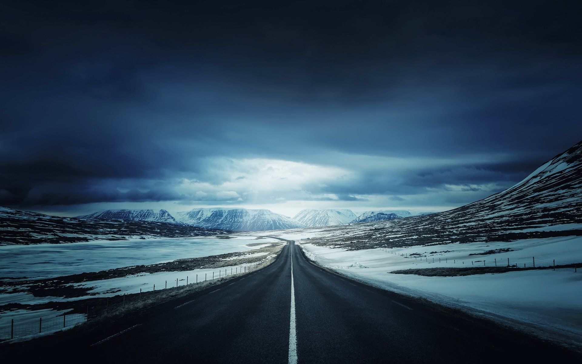 Iceland Landscapes Road Wallpapers