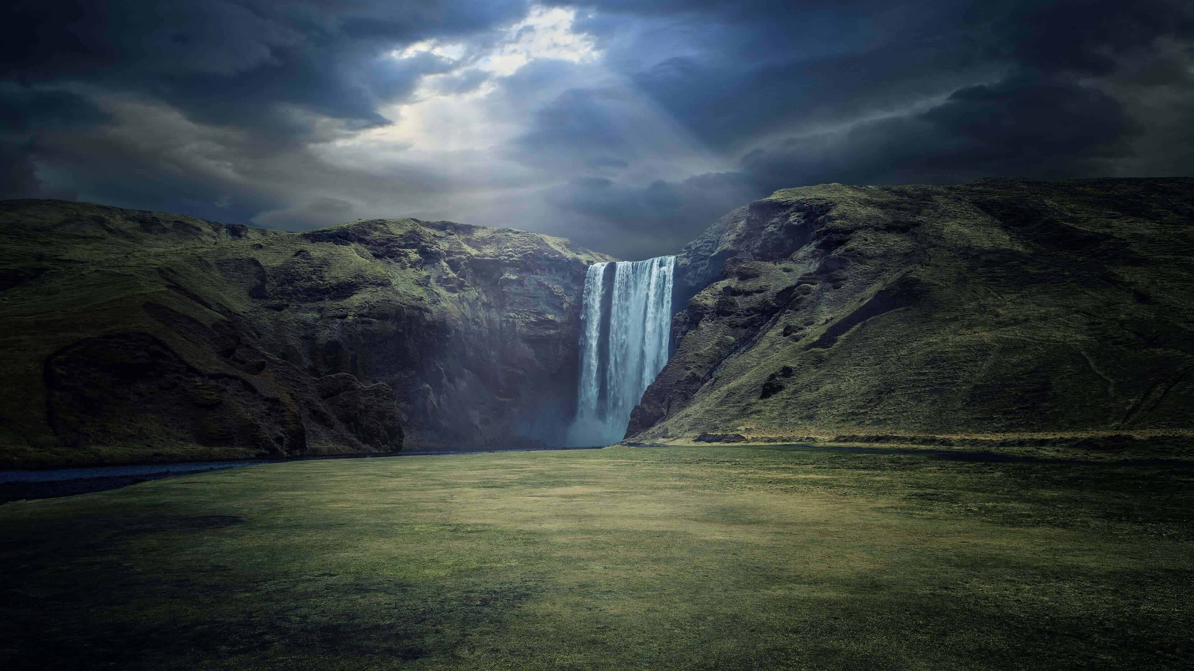 Iceland Skogafoss Waterfall Wallpapers