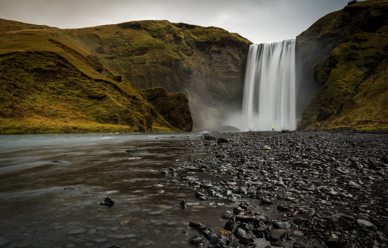 Iceland Skogafoss Waterfall Wallpapers