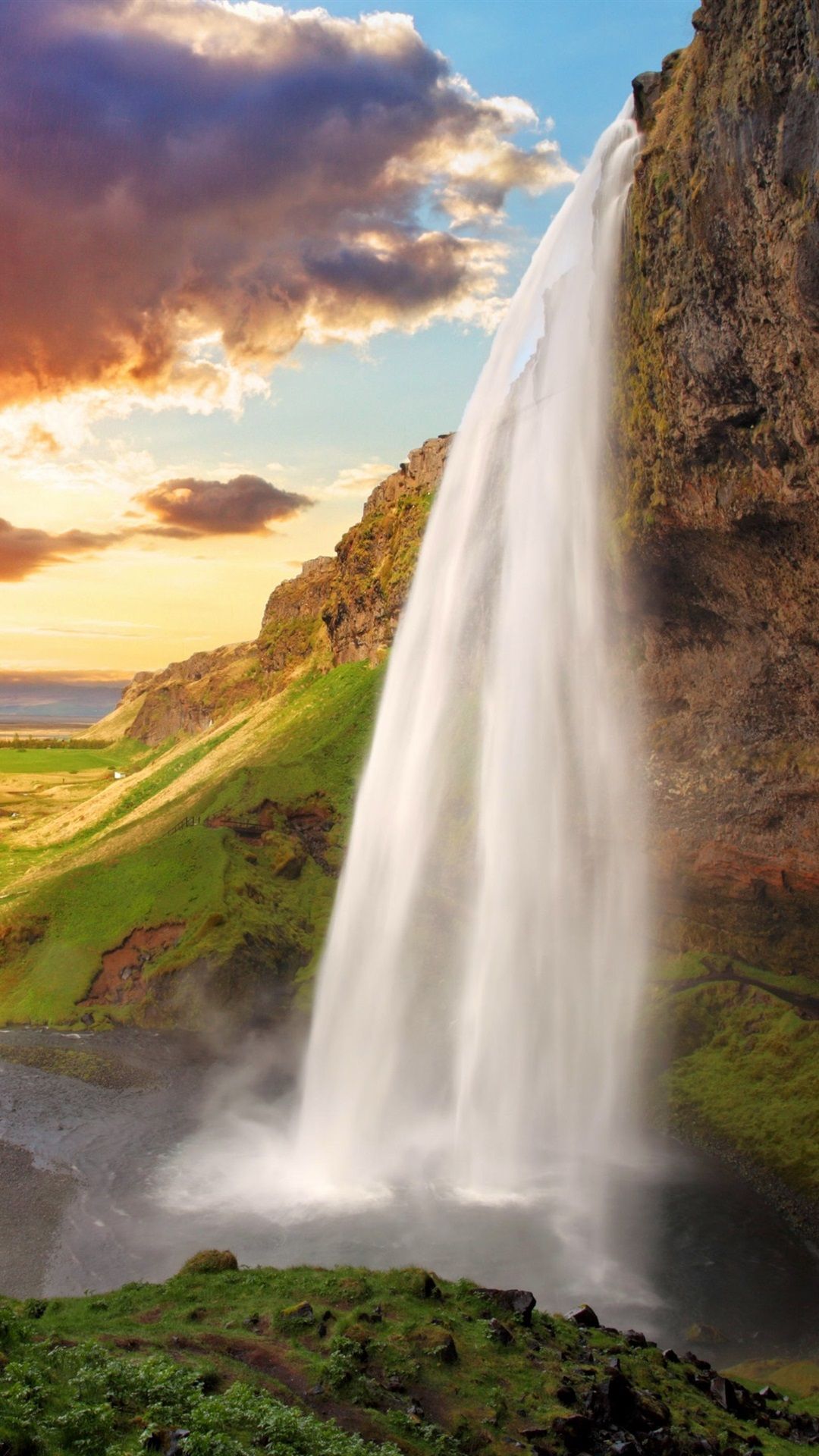 Iceland Skogafoss Waterfall Wallpapers