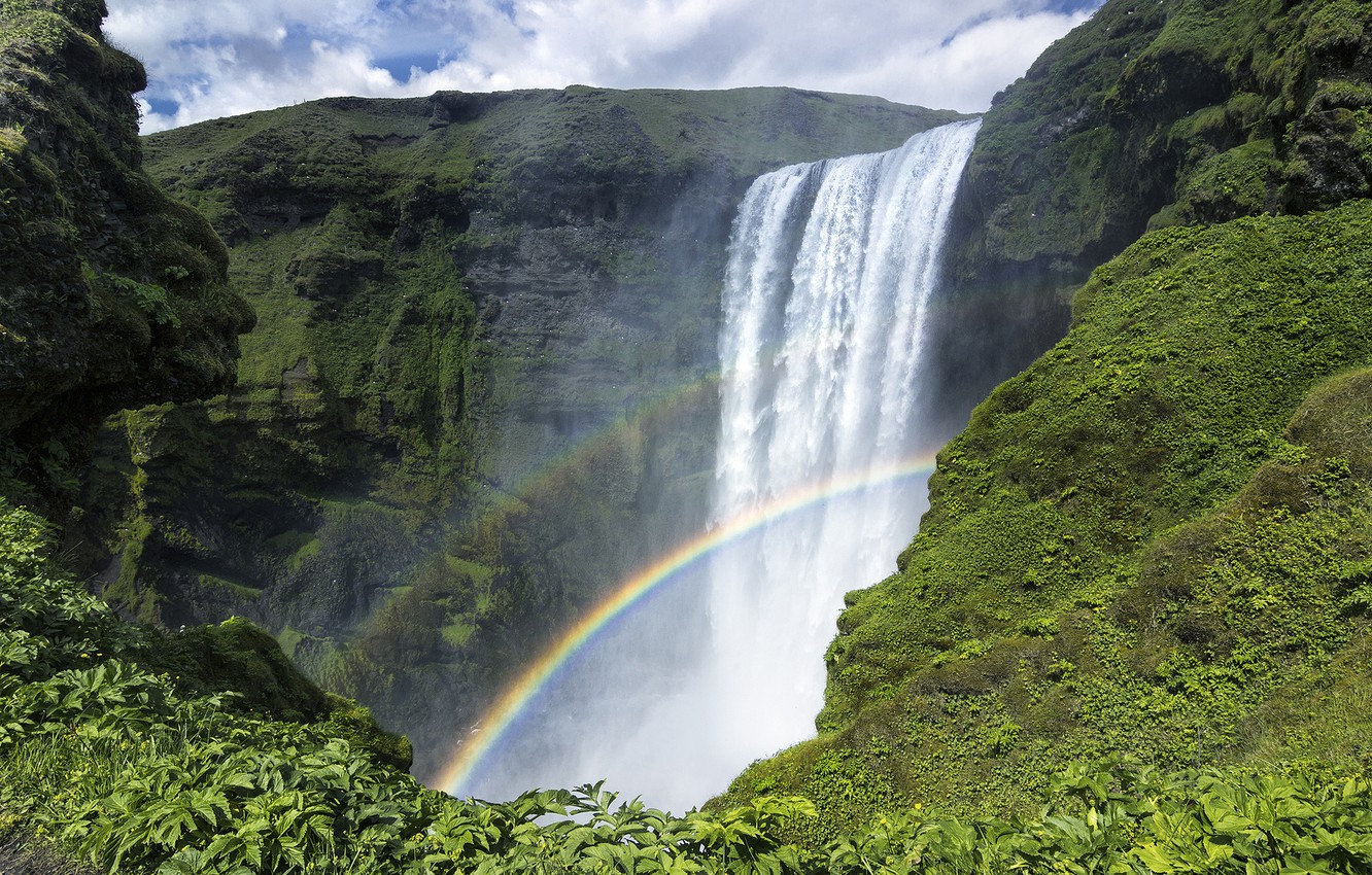 Iceland Skogafoss Waterfall Wallpapers