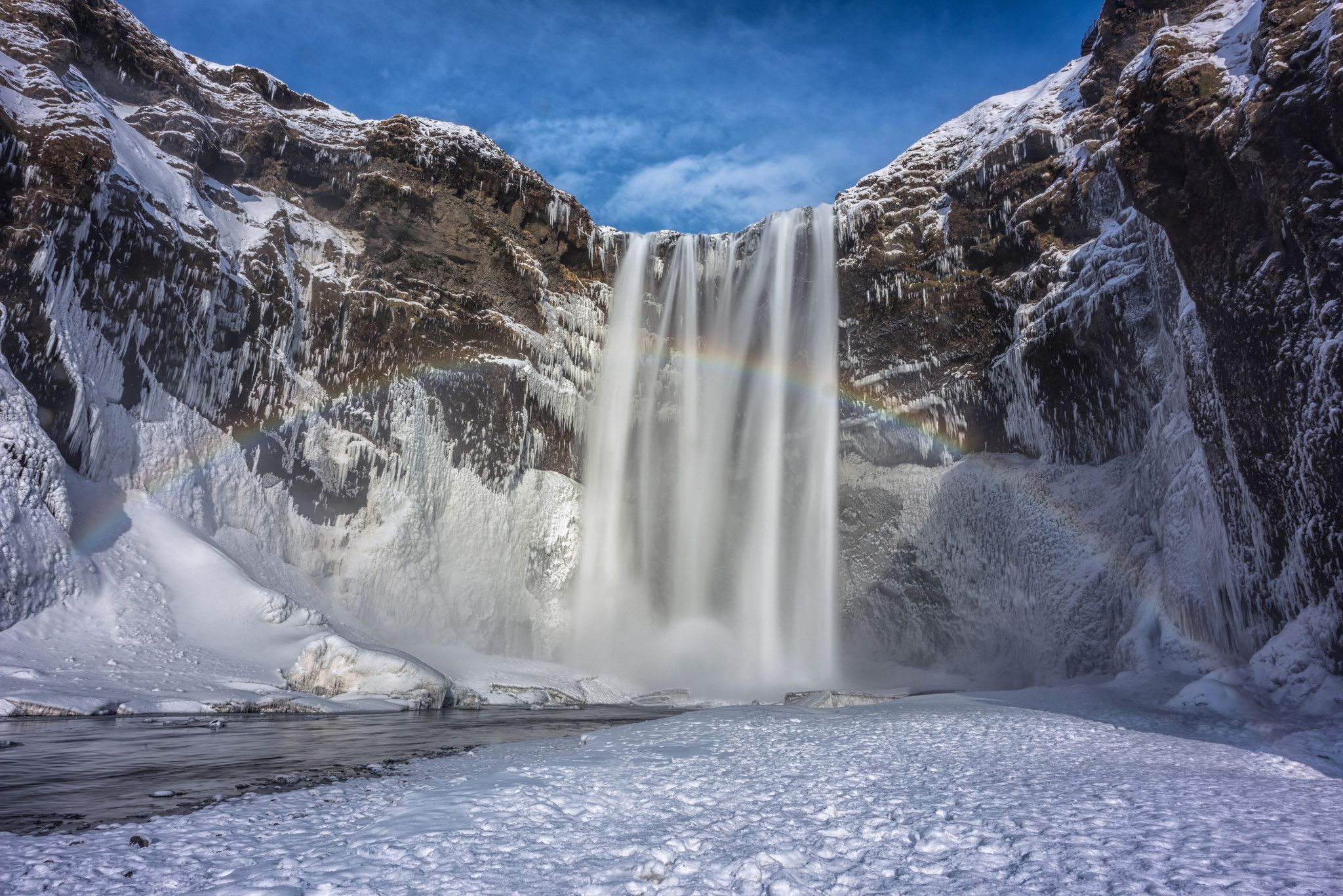 Iceland Skogafoss Waterfall Wallpapers