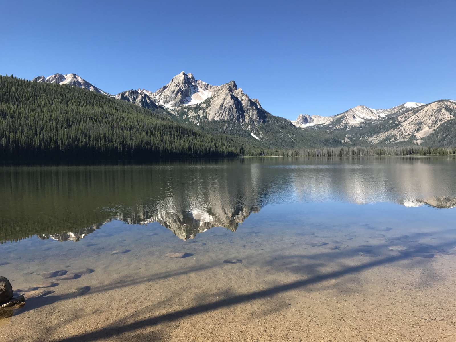 Idaho Stanley Lake Mountain Reflection Wallpapers