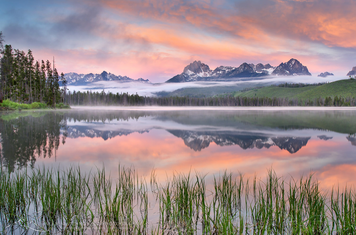 Idaho Stanley Lake Mountain Reflection Wallpapers