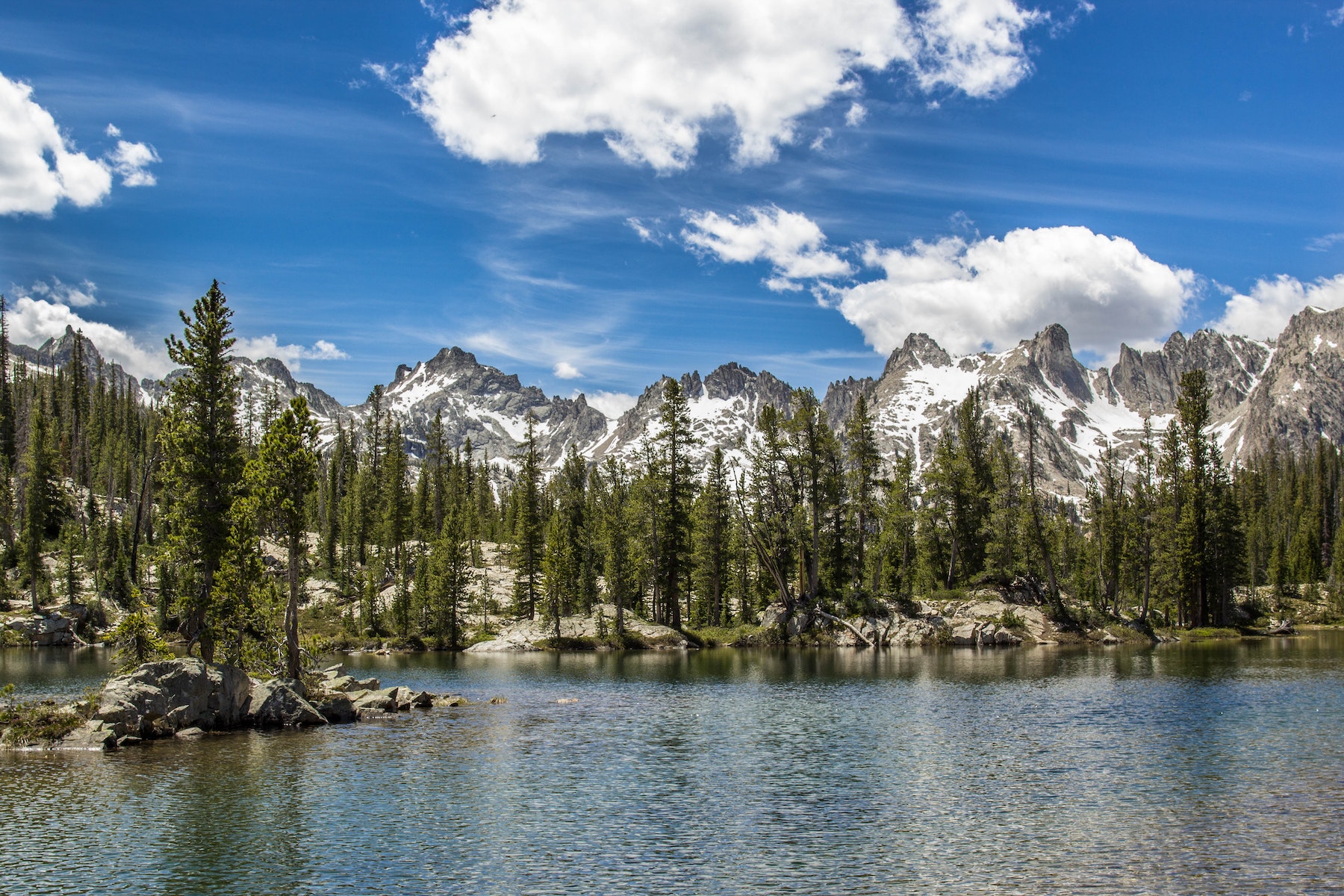 Idaho Stanley Lake Mountain Reflection Wallpapers