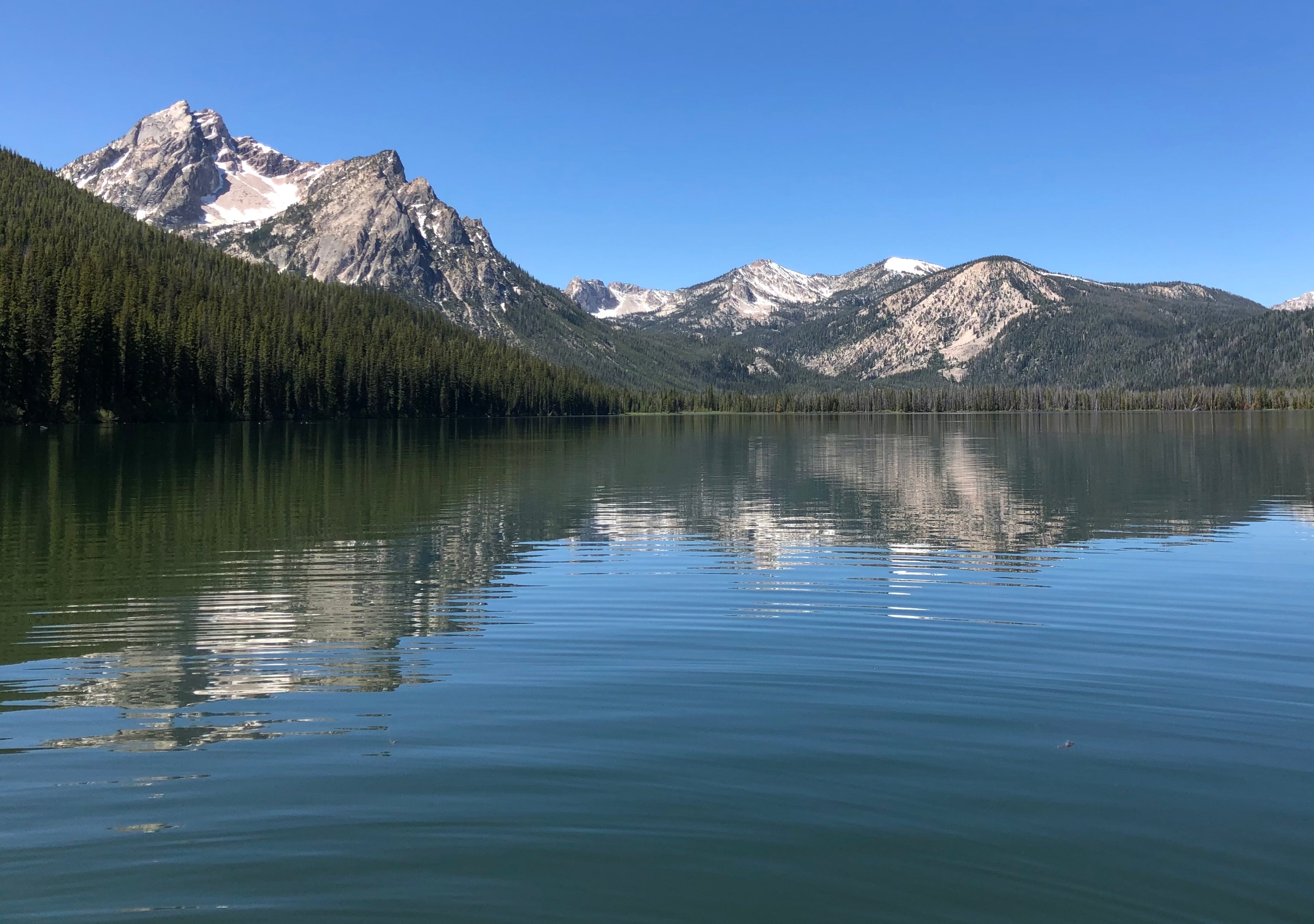 Idaho Stanley Lake Mountain Reflection Wallpapers