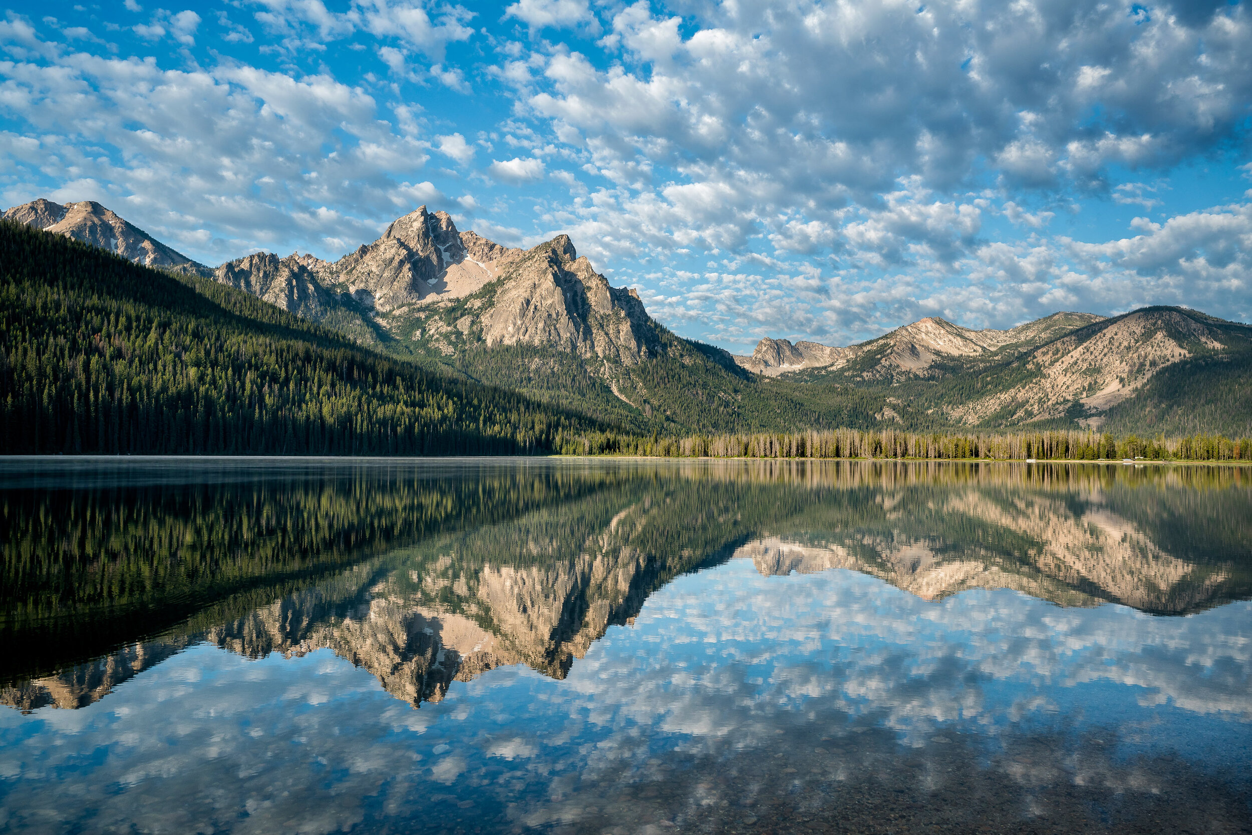 Idaho Stanley Lake Mountain Reflection Wallpapers