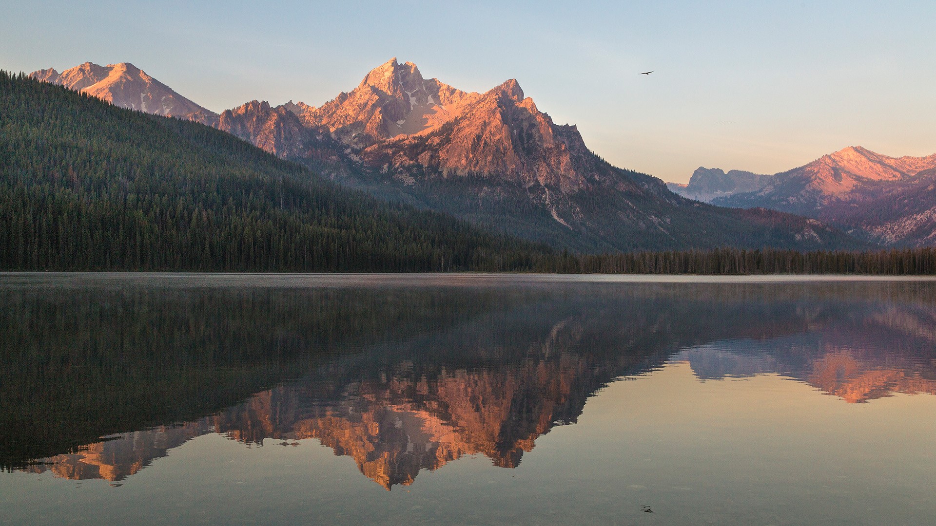 Idaho Stanley Lake Mountain Reflection Wallpapers