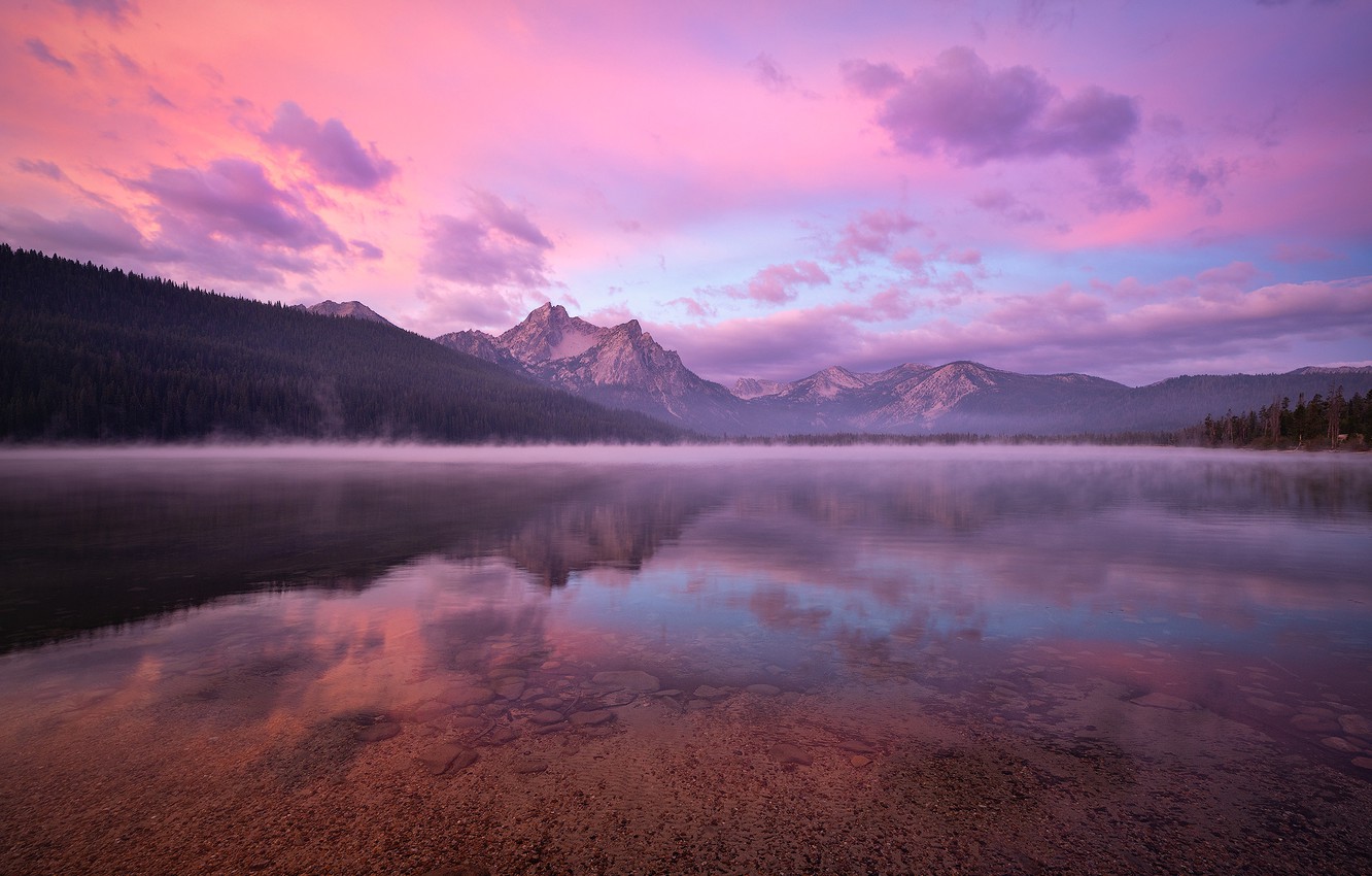 Idaho Stanley Lake Mountain Reflection Wallpapers