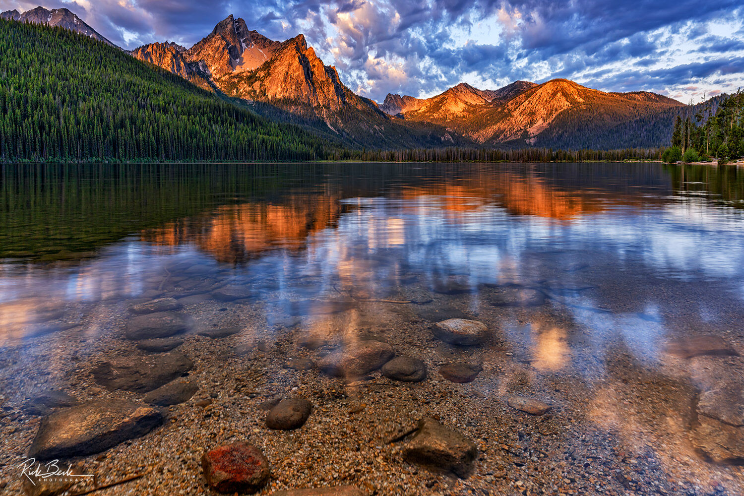 Idaho Stanley Lake Mountain Reflection Wallpapers