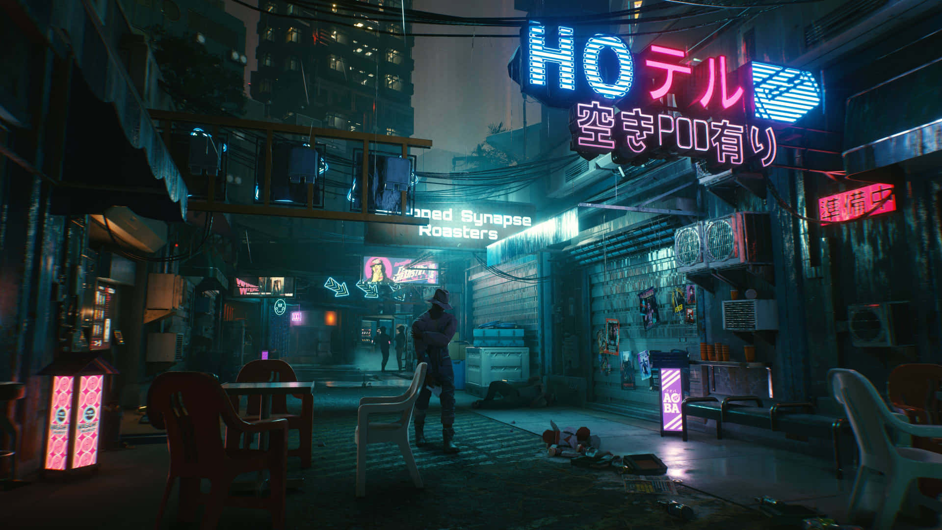 Illustration Cyberpunk 2077 Night City Wallpapers