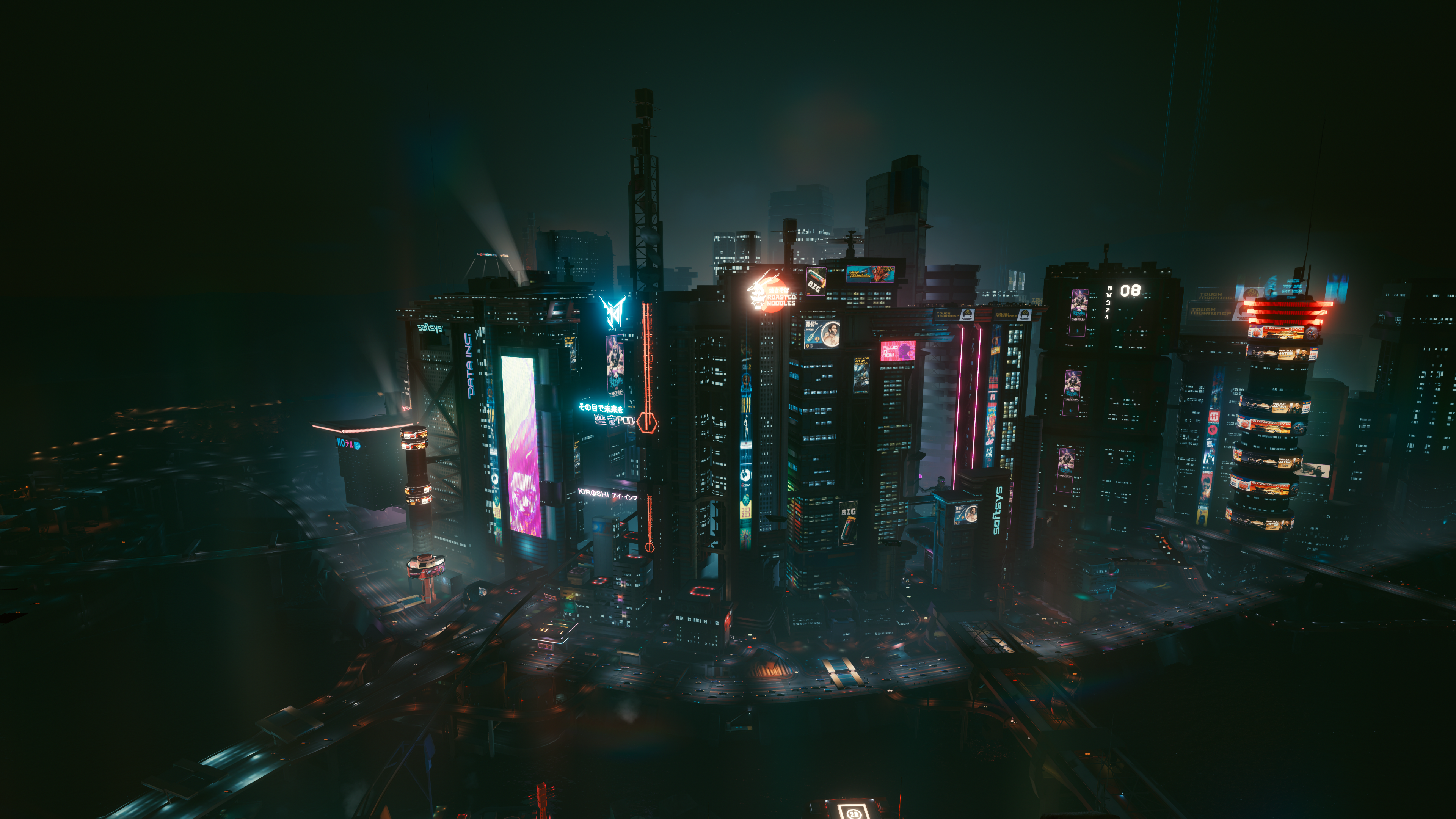 Illustration Cyberpunk 2077 Night City Wallpapers