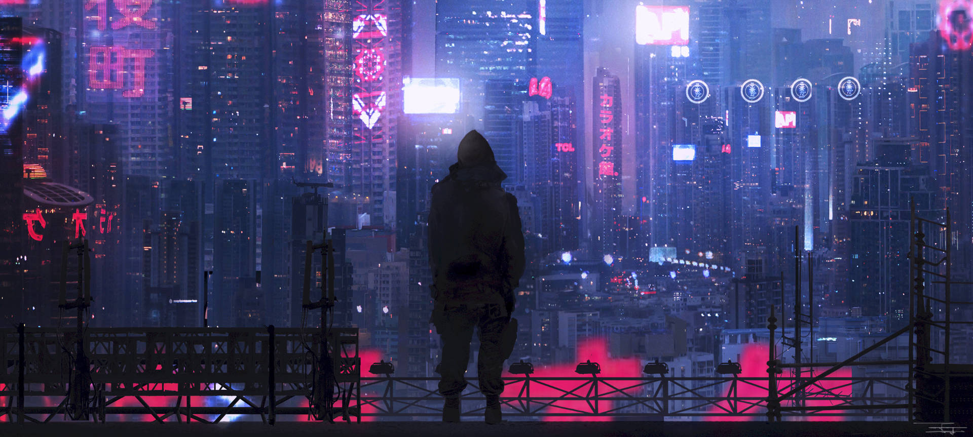 Illustration Cyberpunk 2077 Night City Wallpapers