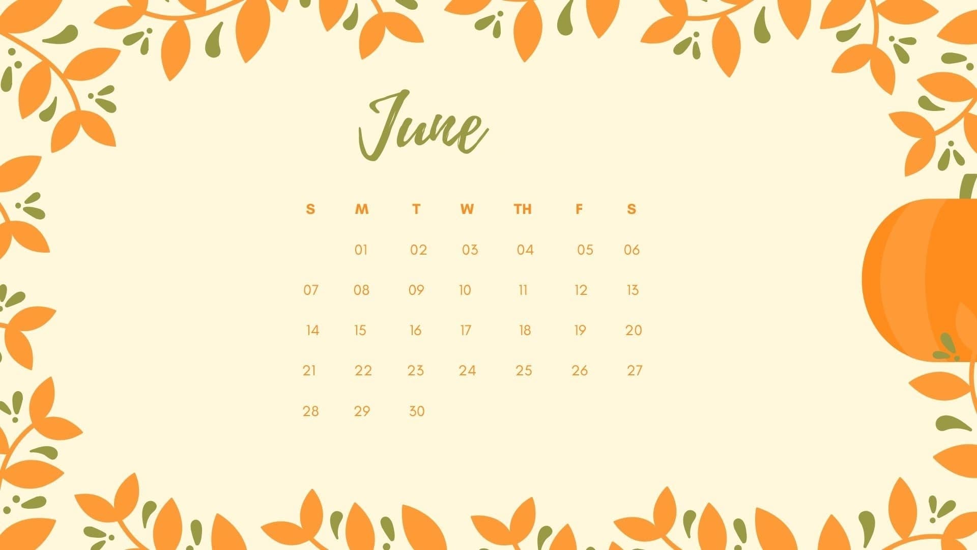 Images Of June 2020 Calendar Wallpapers