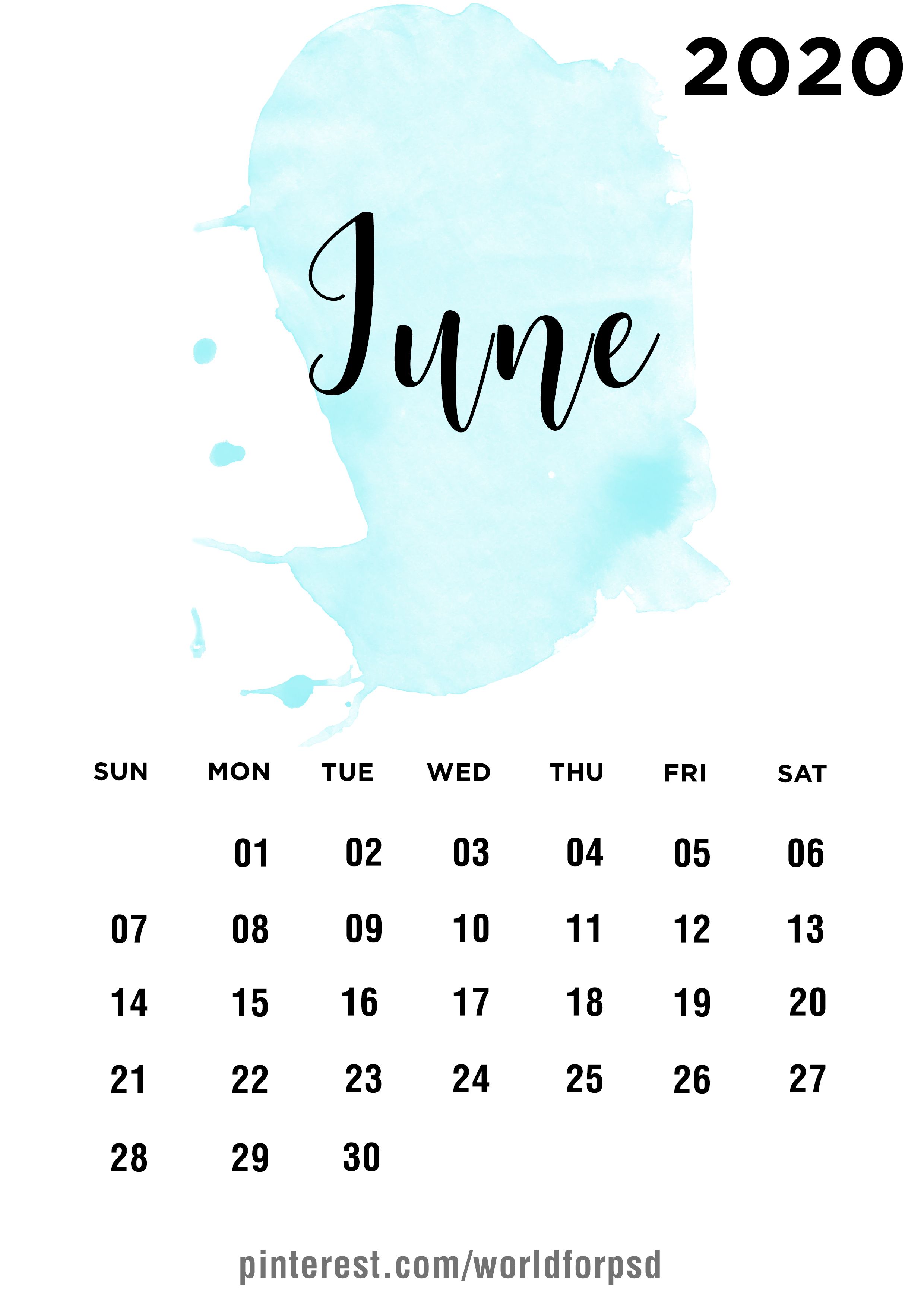 Images Of June 2020 Calendar Wallpapers