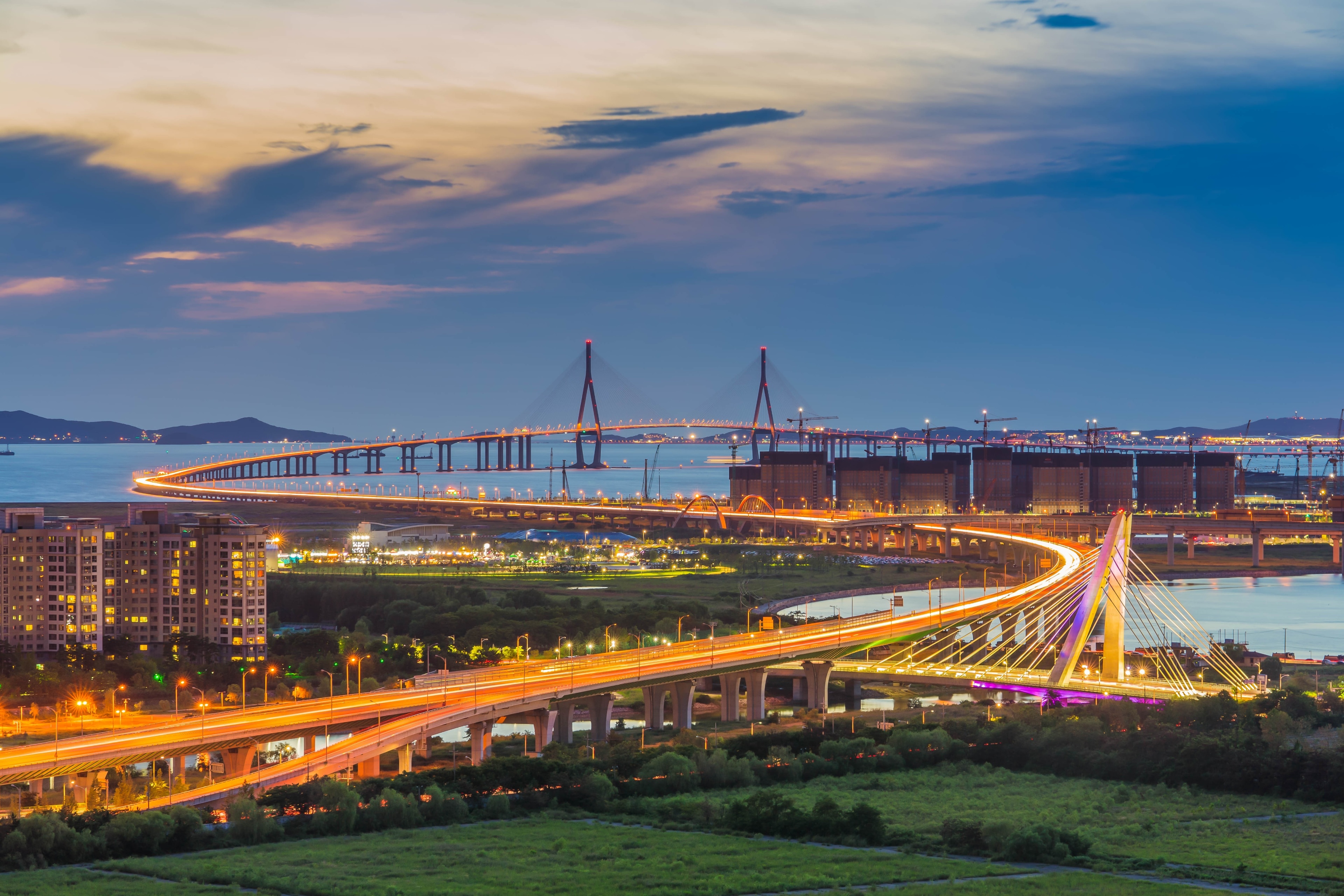 Incheon Songdo Bridge Wallpapers