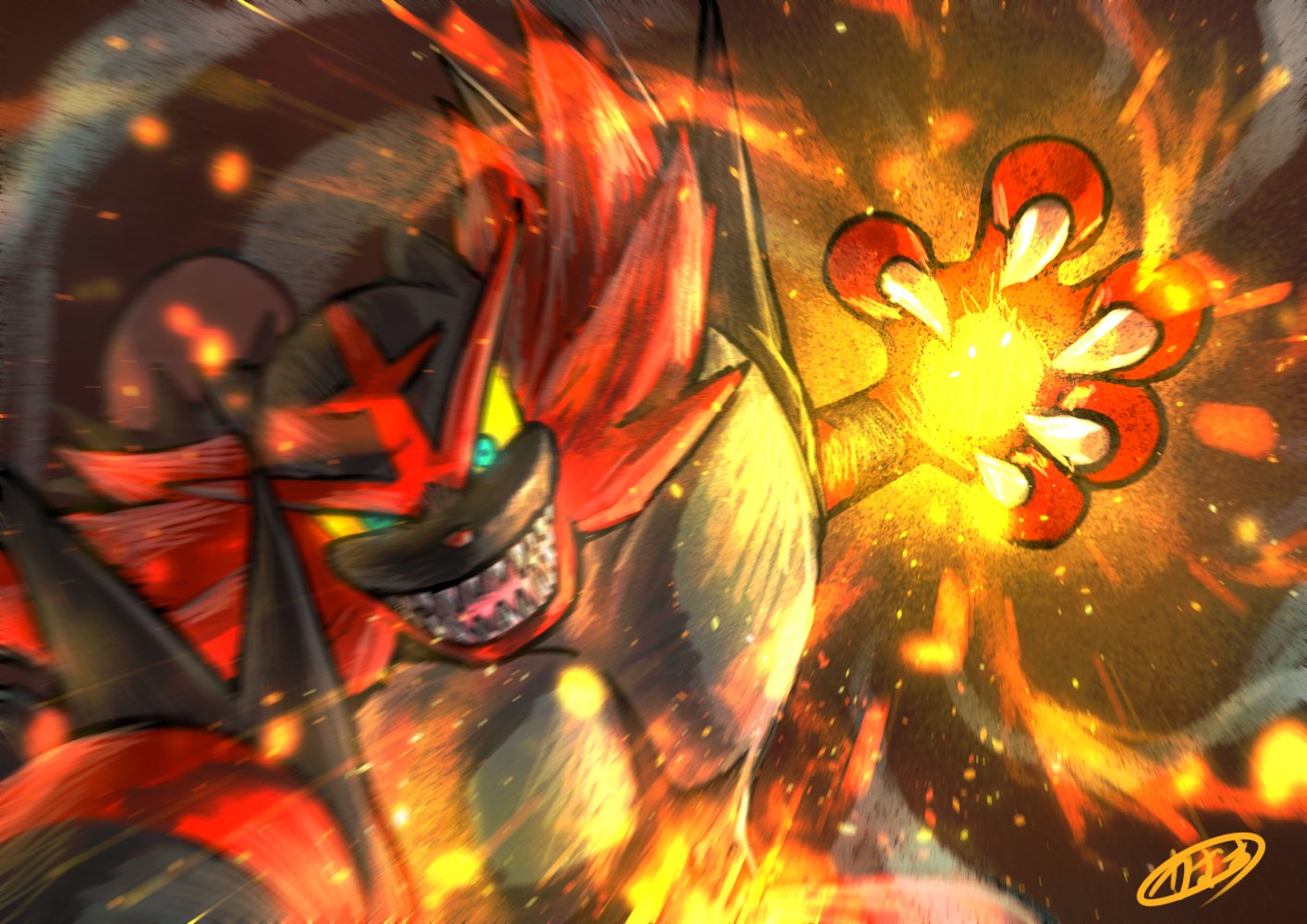 Incineroar Background