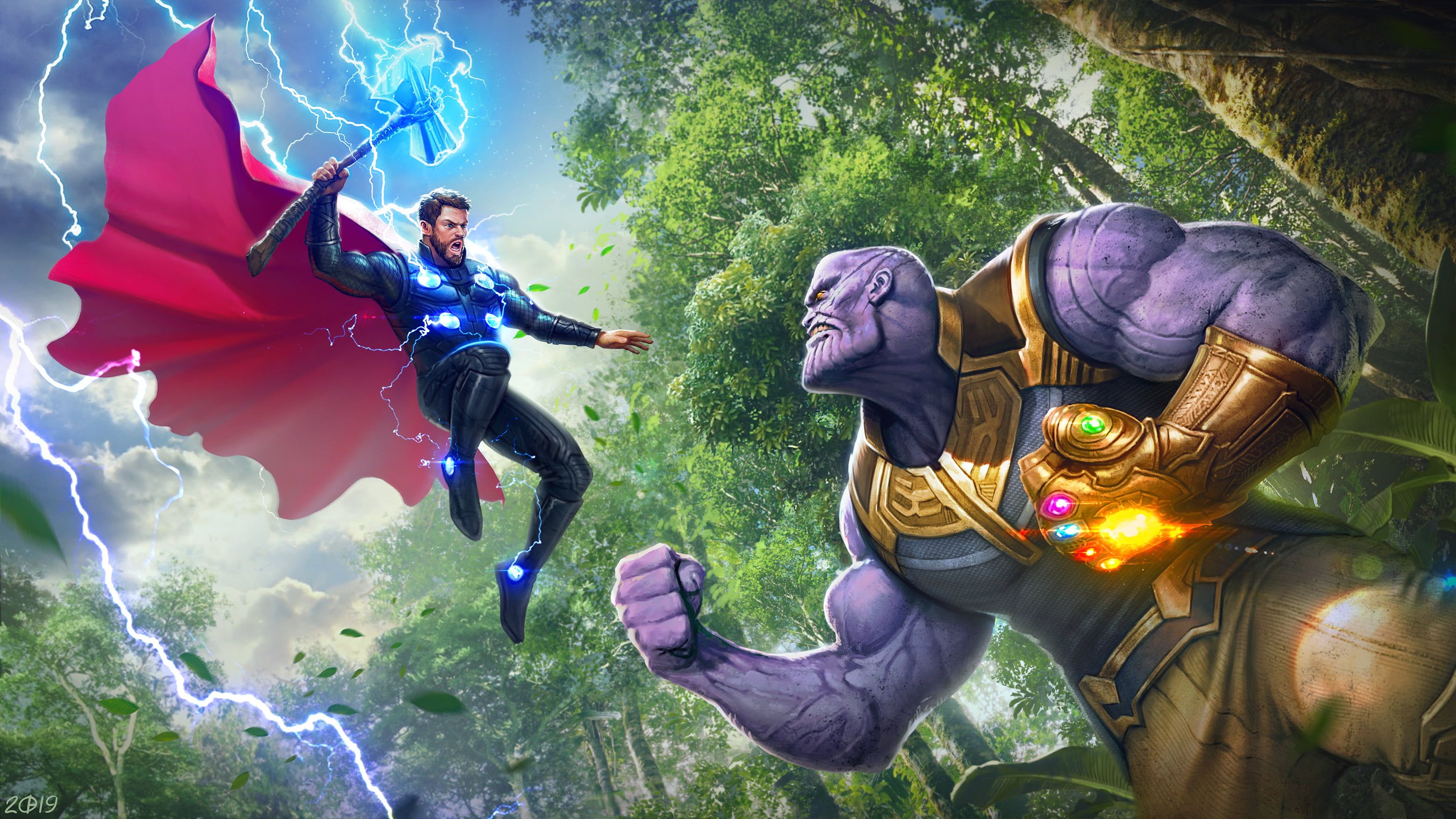 Infinity War Thor Digital Art Wallpapers