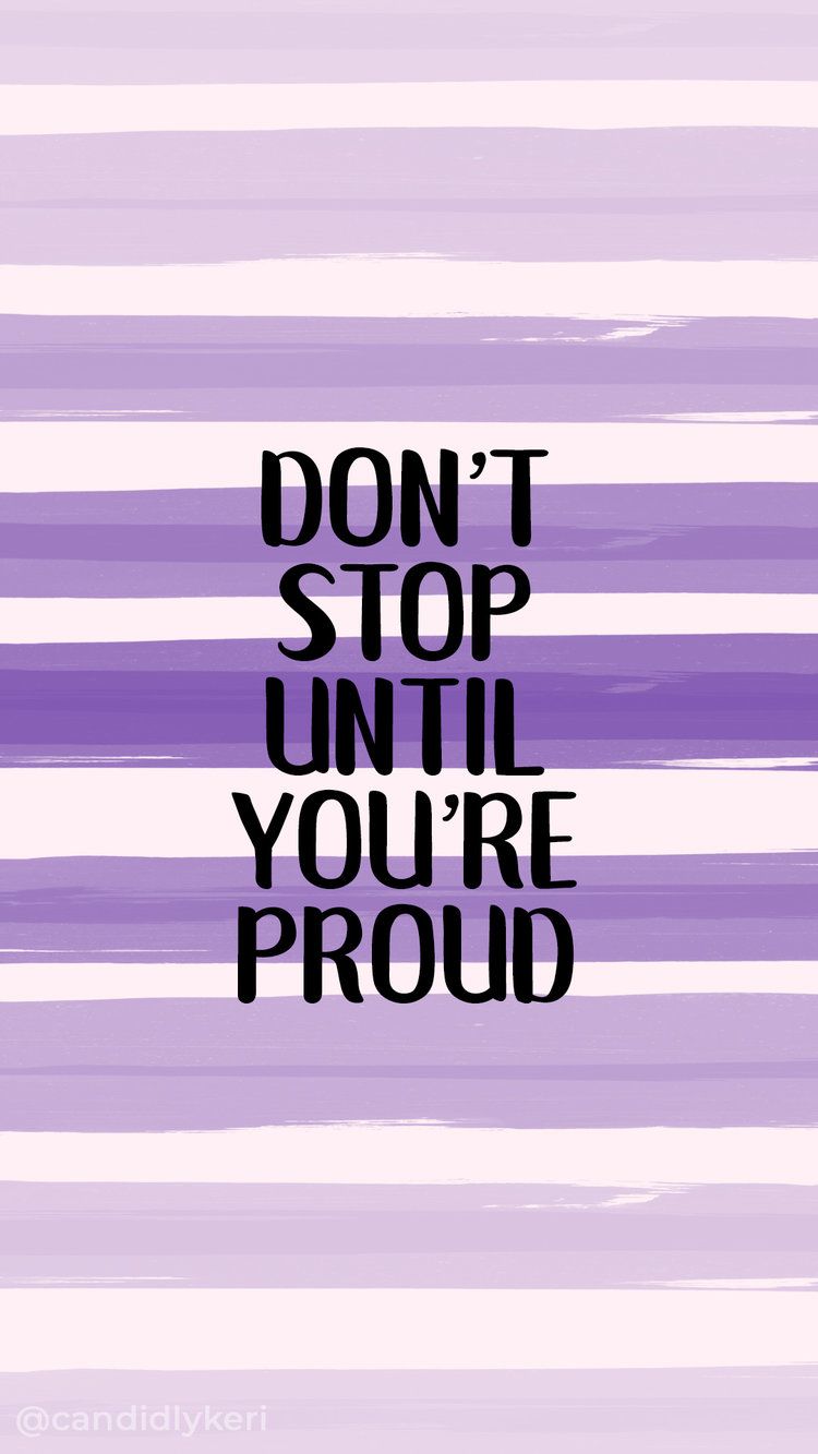 Inspirational Quotes Purple Background