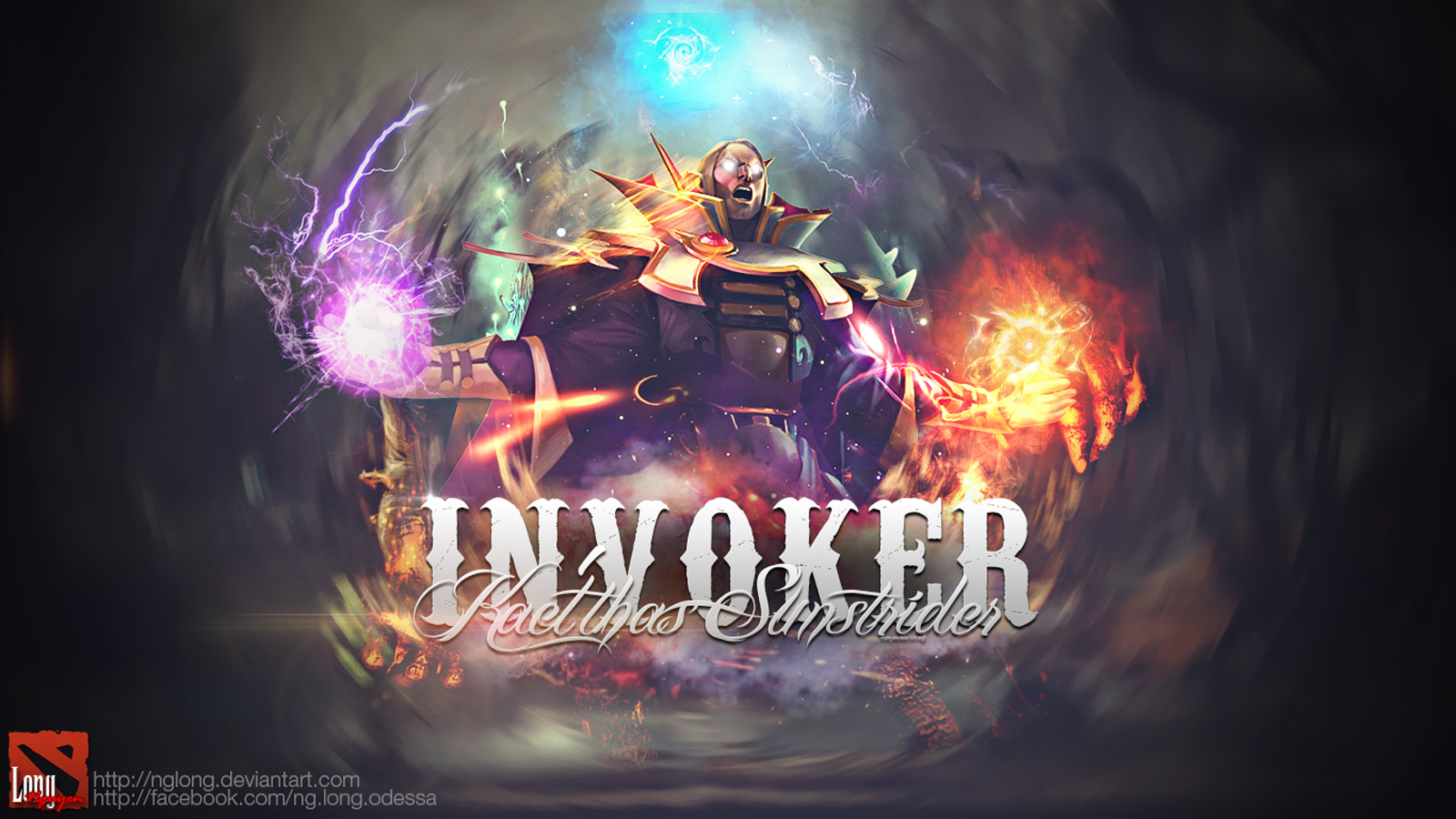 Invoker DotA 2 Digital Wallpapers