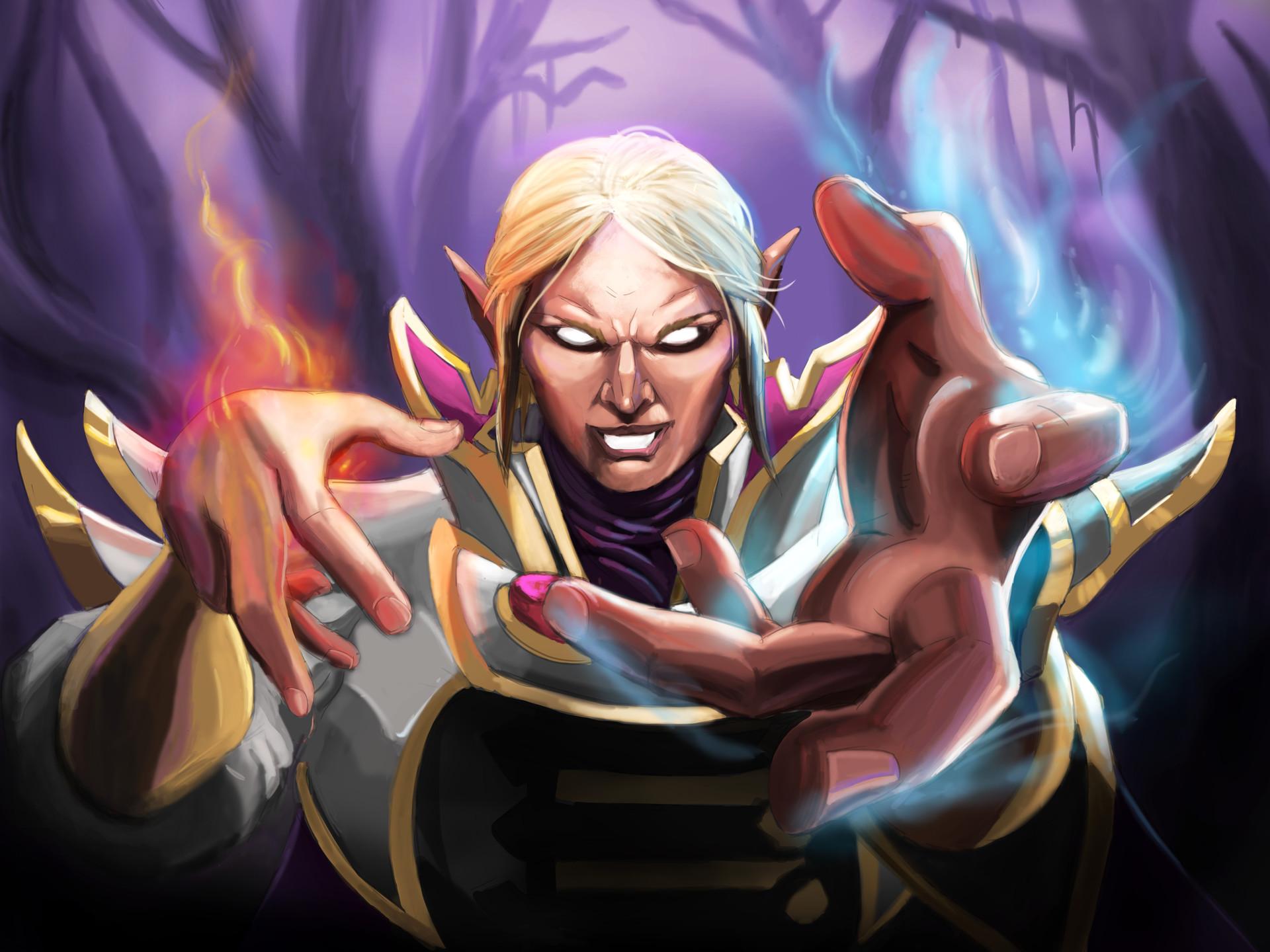 Invoker DotA 2 Digital Wallpapers