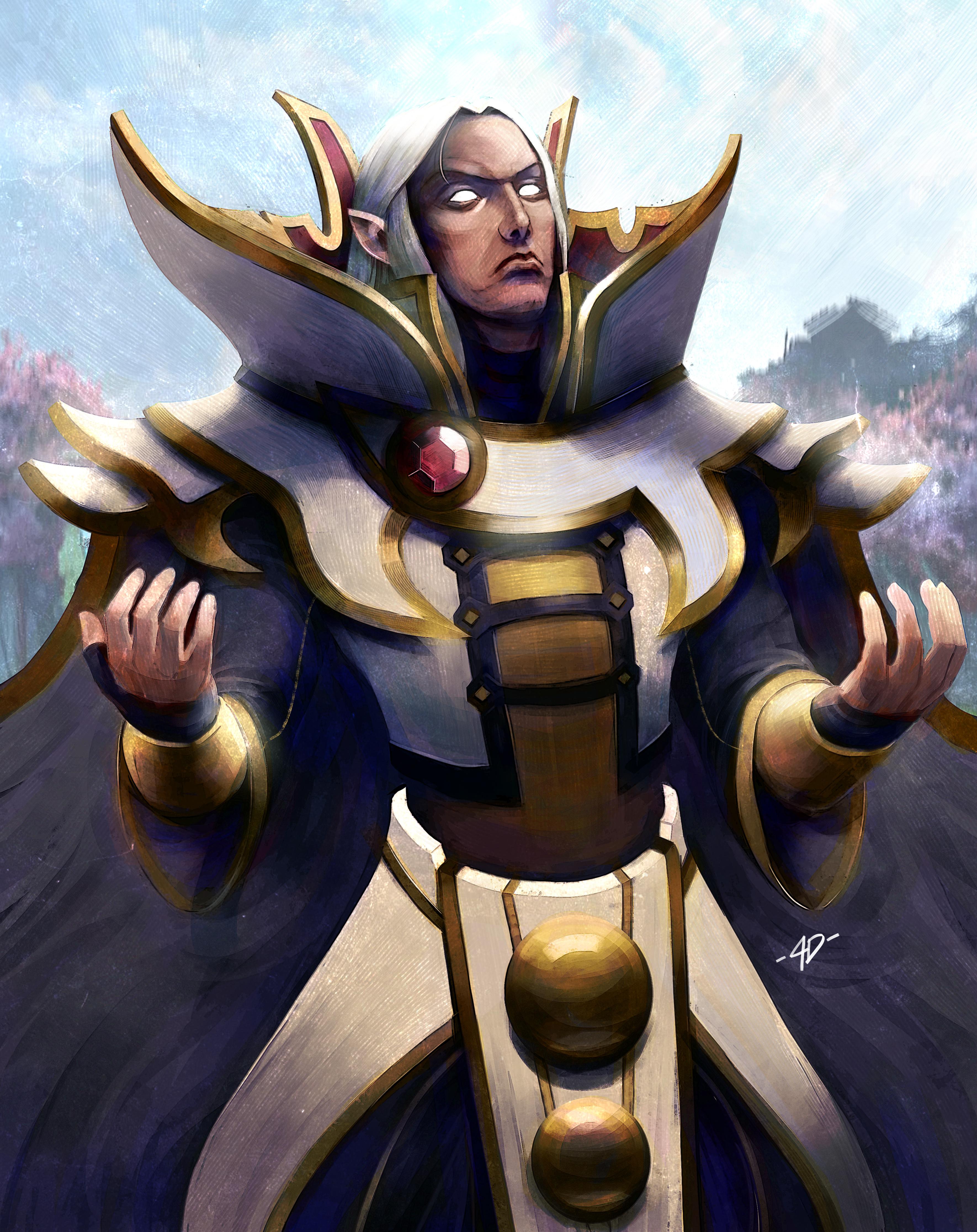 Invoker DotA 2 Digital Wallpapers