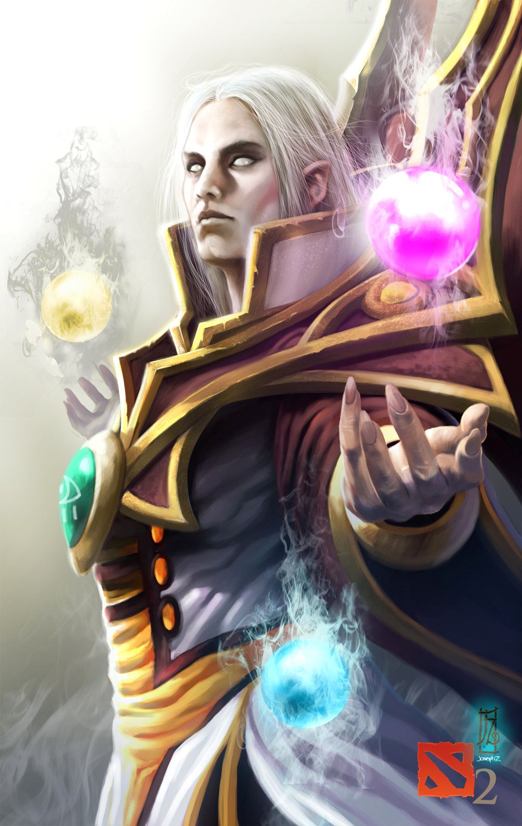 Invoker DotA 2 Digital Wallpapers