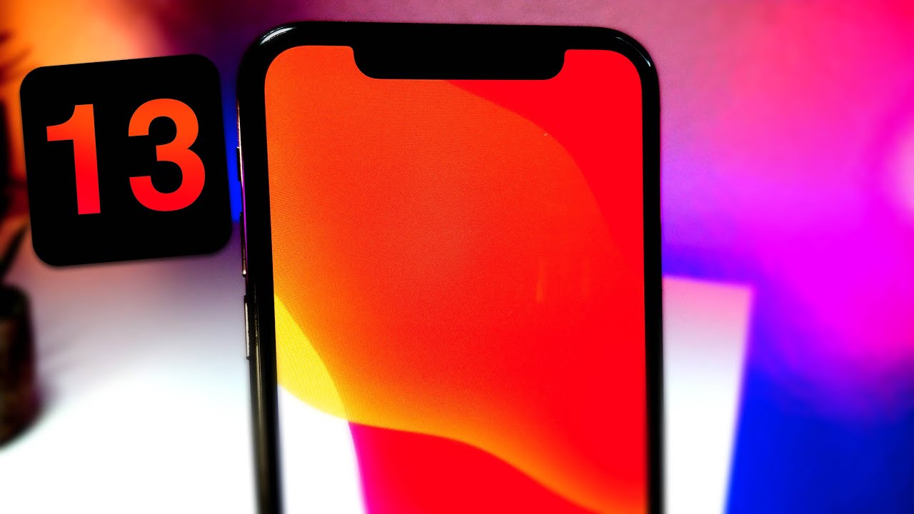 Ios 13 Dark Orange Wallpapers