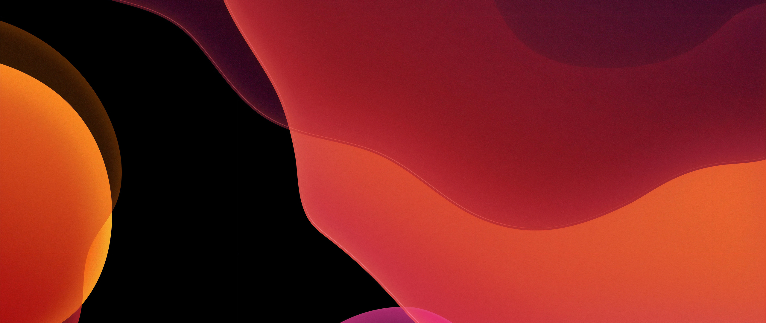 Ios 13 Dark Orange Wallpapers