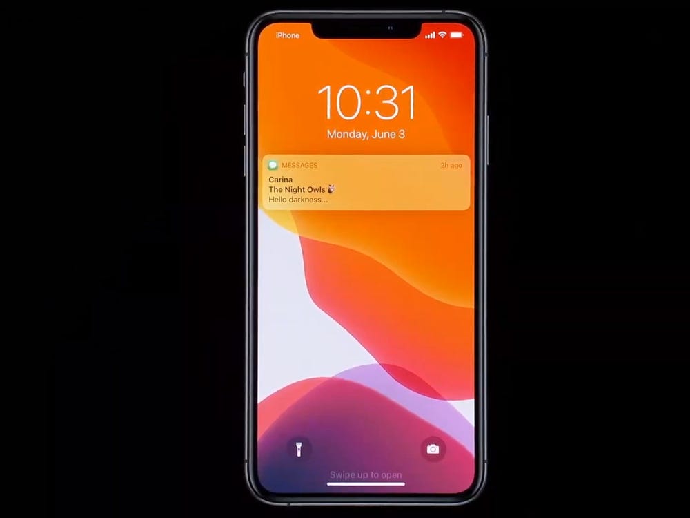 Ios 13 Dark Orange Wallpapers