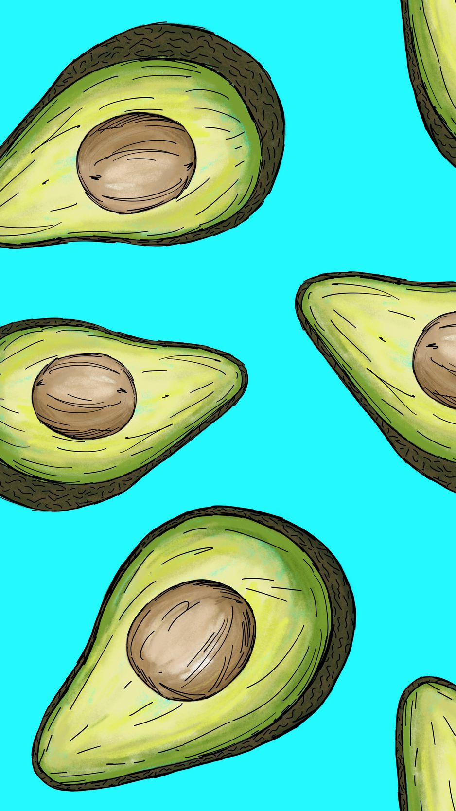 Iphone Avocado Wallpapers