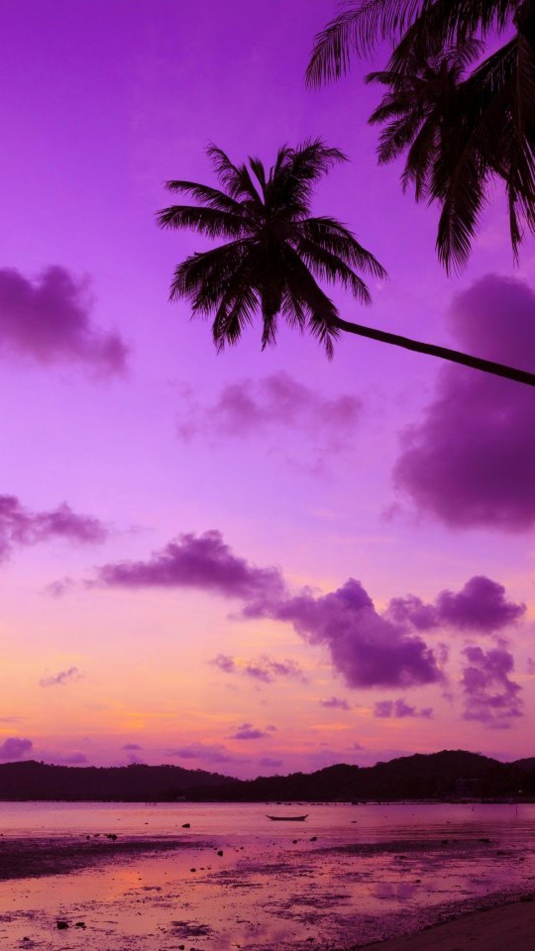 Iphone Purple Sunset Wallpapers