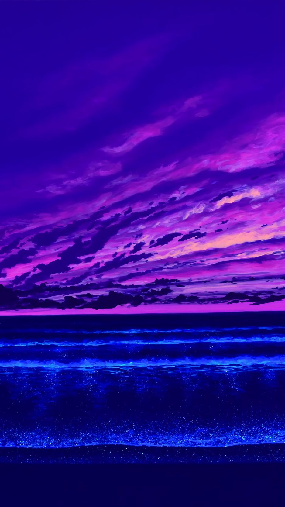 Iphone Purple Sunset Wallpapers