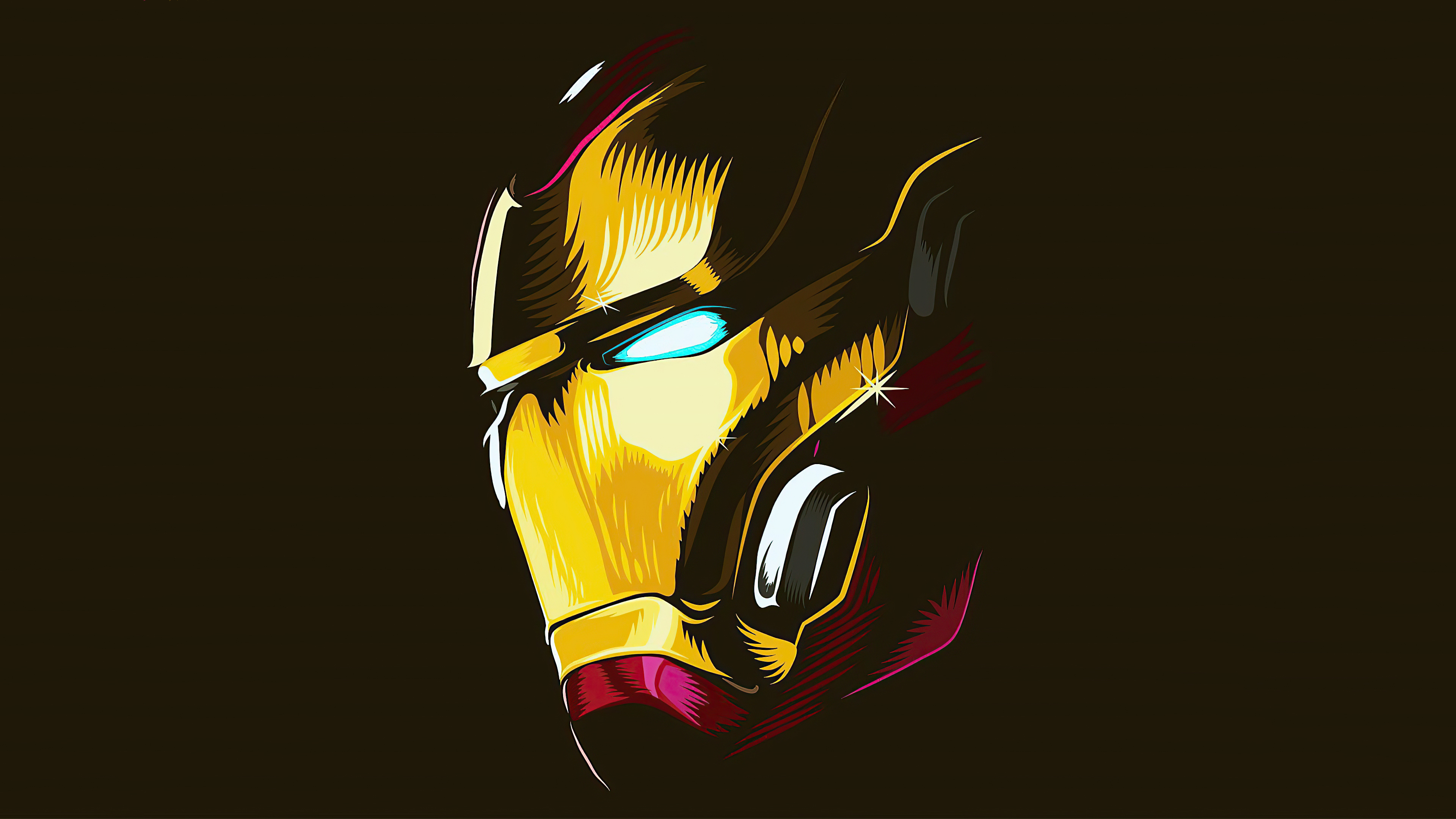 Iron Man 4K Minimal Superher Wallpapers