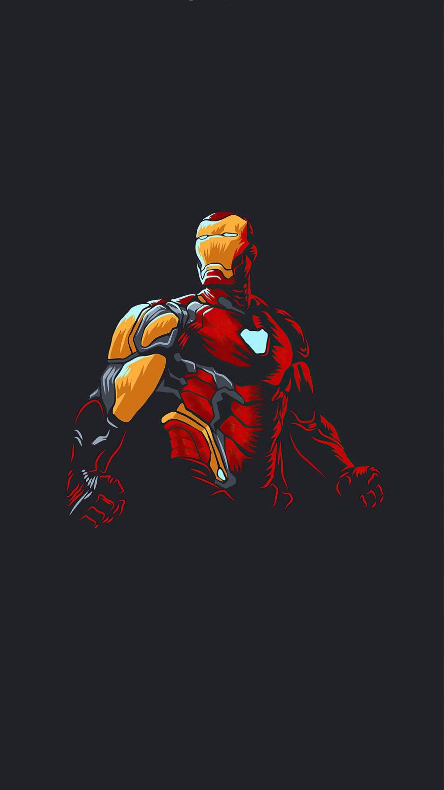 Iron Man 4K Minimal Superher Wallpapers